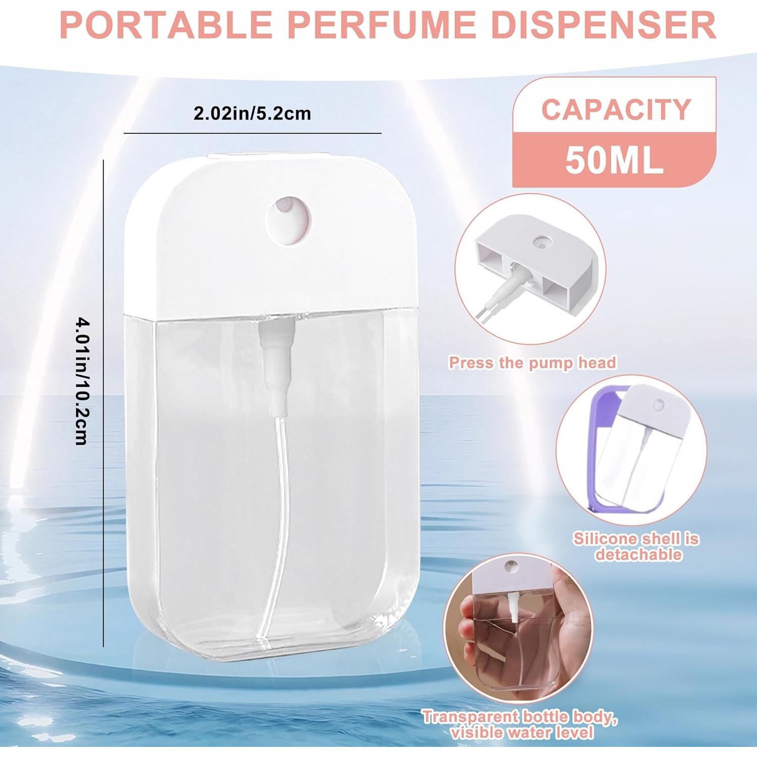 Mini Botella Rellenable Zuhose 30ml con Funda Silicona Negra