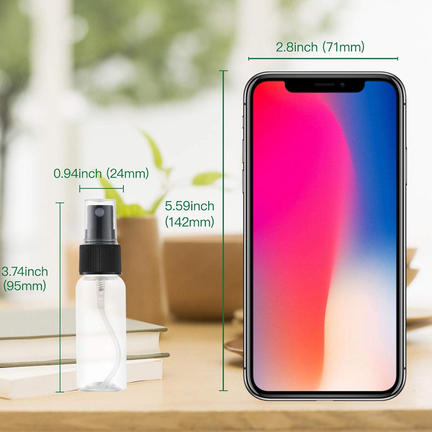 LISAPACK 12 Botellas Spray 30ml Viaje Plástico Transparente