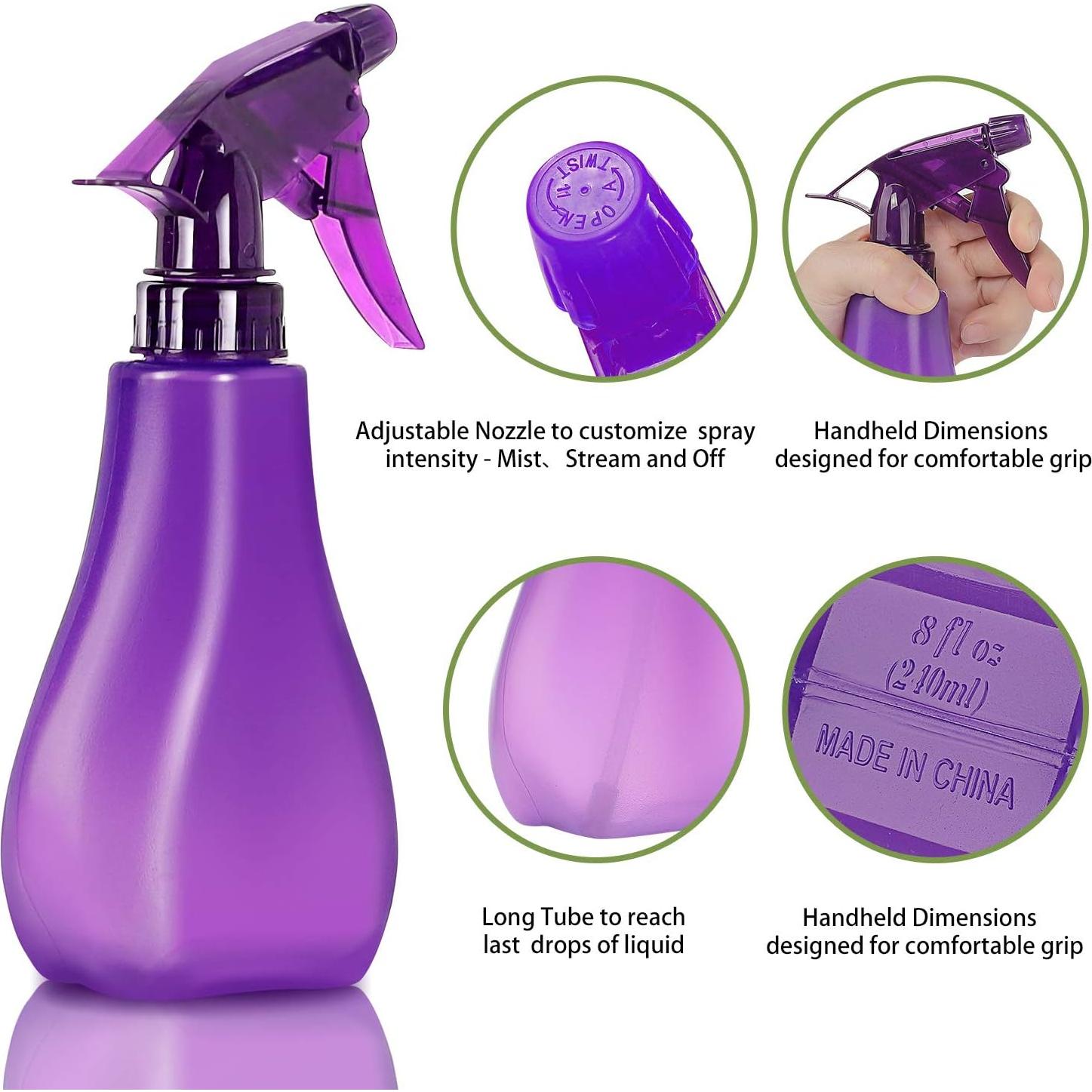 Botellas de Spray de Plástico 8 Oz SuperMMarK - Paquete de 4