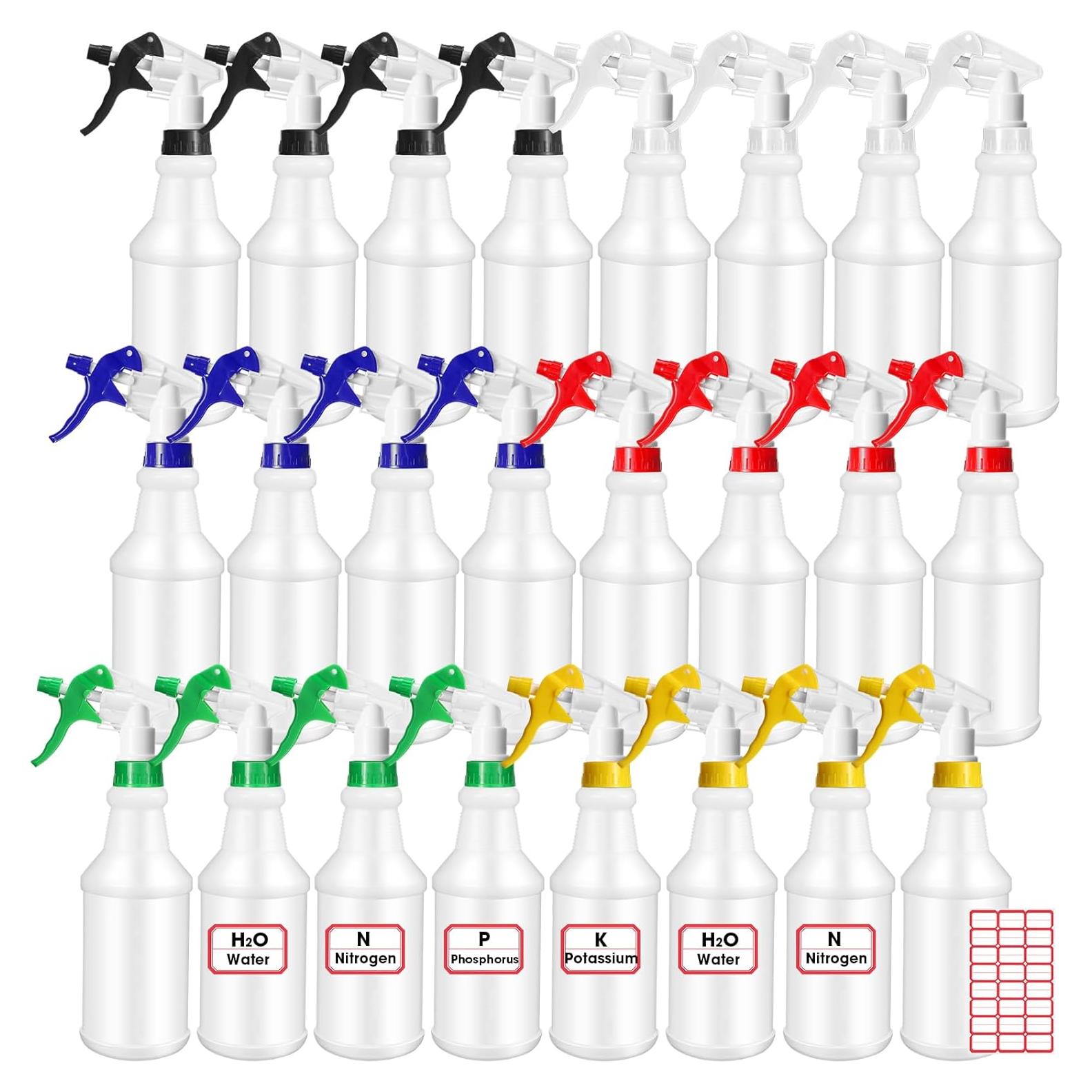 Botellas de Spray Reutilizables Gerrii 24 Pcs 700ml A Prueba de Fugas