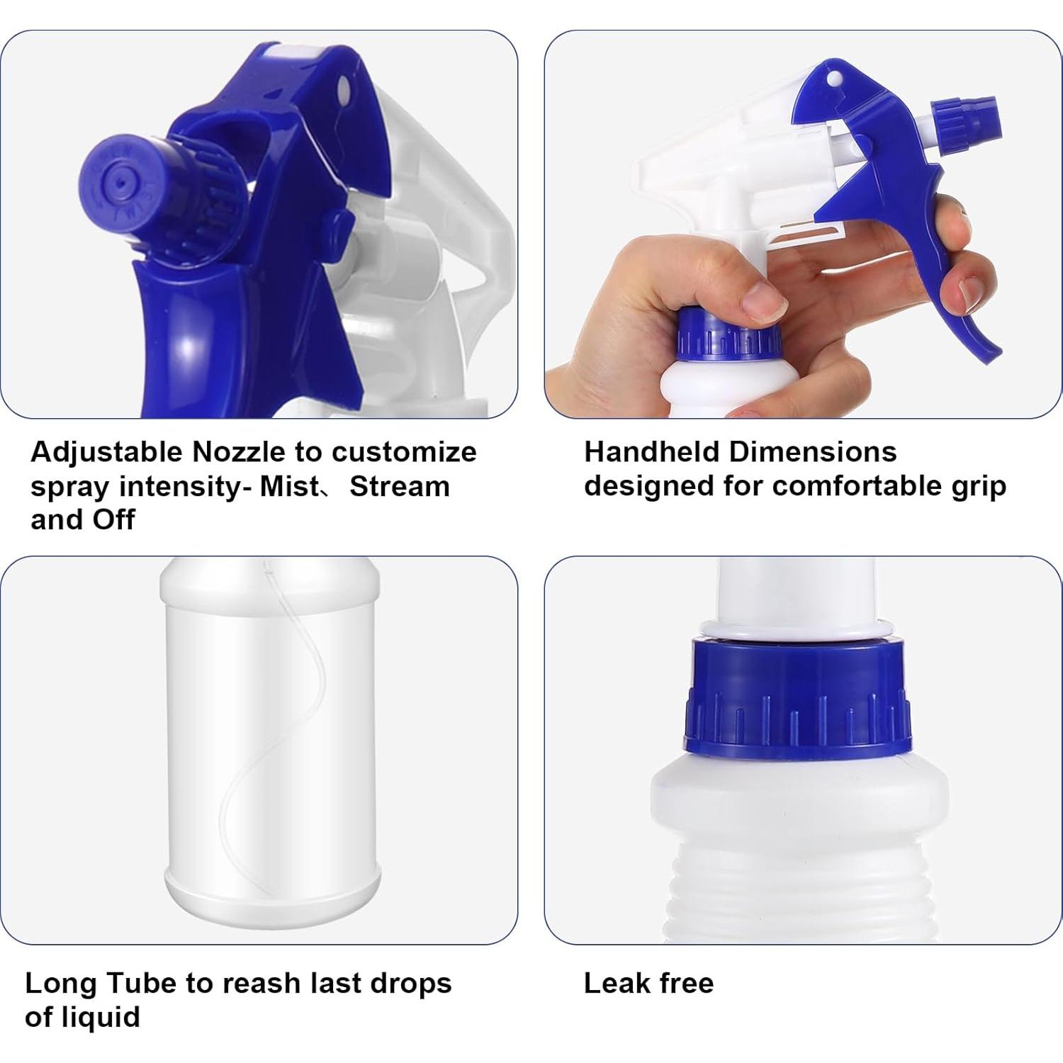 Botellas de Spray Reutilizables Gerrii 24 Pcs 700ml A Prueba de Fugas