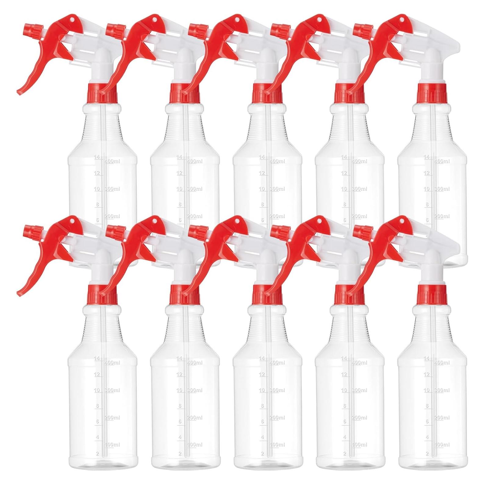 Paquete de 10 Botellas de Spray Gandeer 0.47L Reutilizables