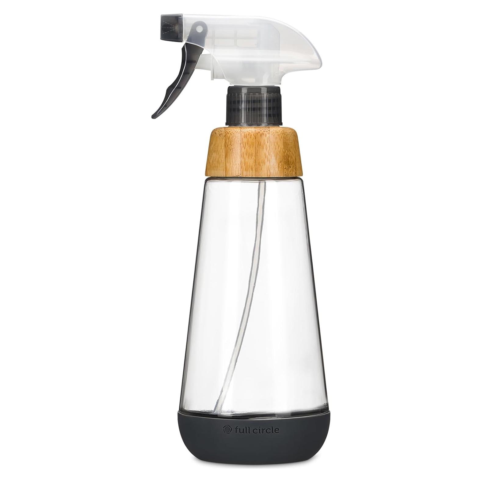 Botella de Spray de Vidrio Reutilizable Full Circle 473ml Gris
