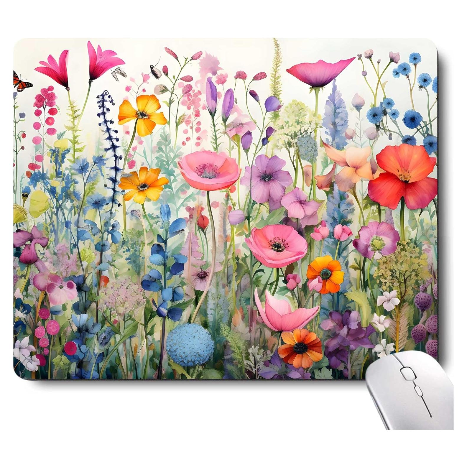 Alfombrilla de Ratón Floral Apottwal 25x20cm Antideslizante