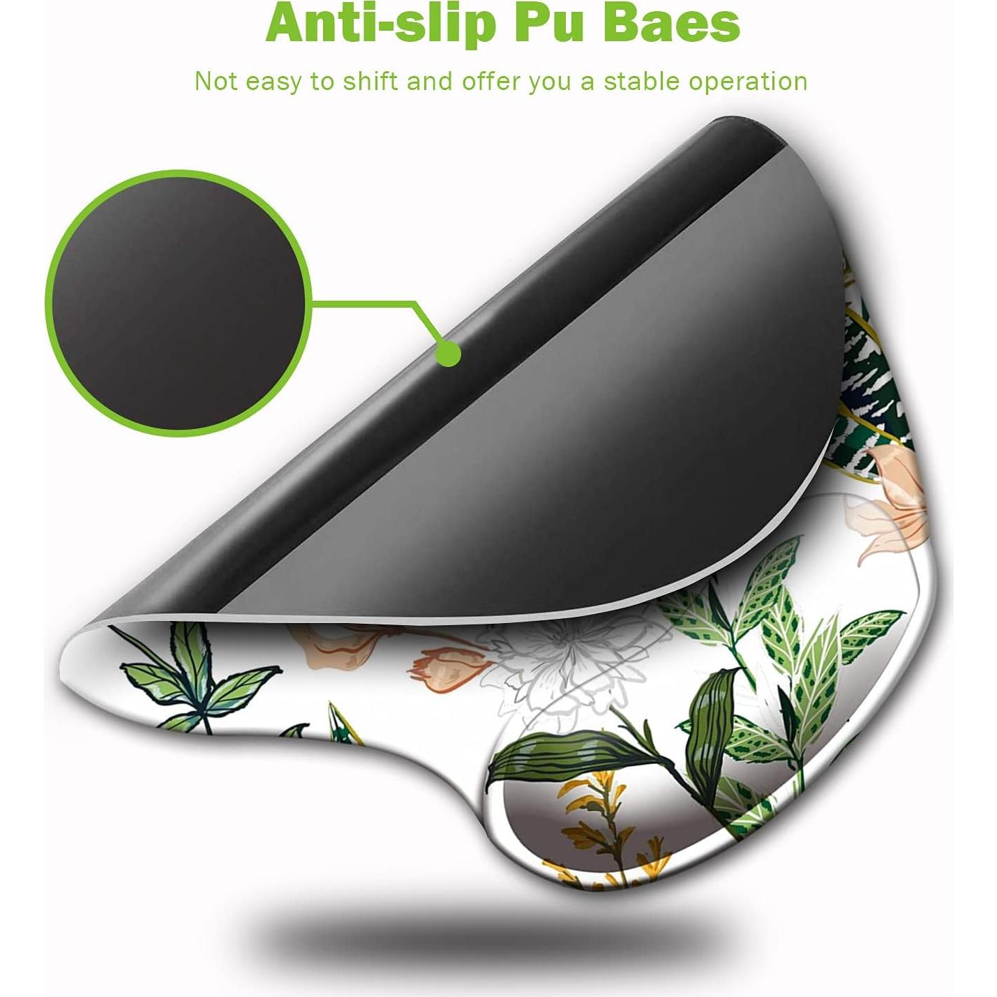 Alfombrilla de Ratón Ergonómica DOOKE Floral 23.9x21cm