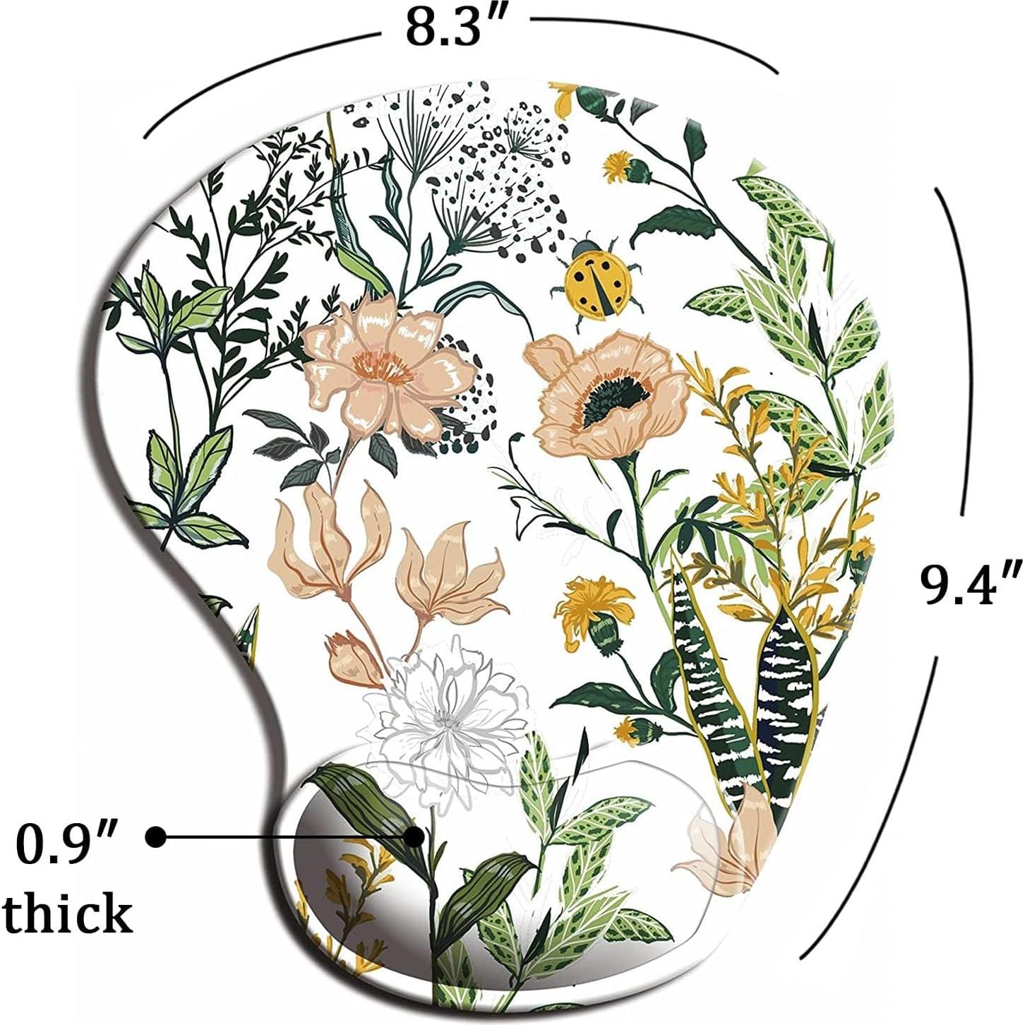 Alfombrilla de Ratón Ergonómica DOOKE Floral 23.9x21cm