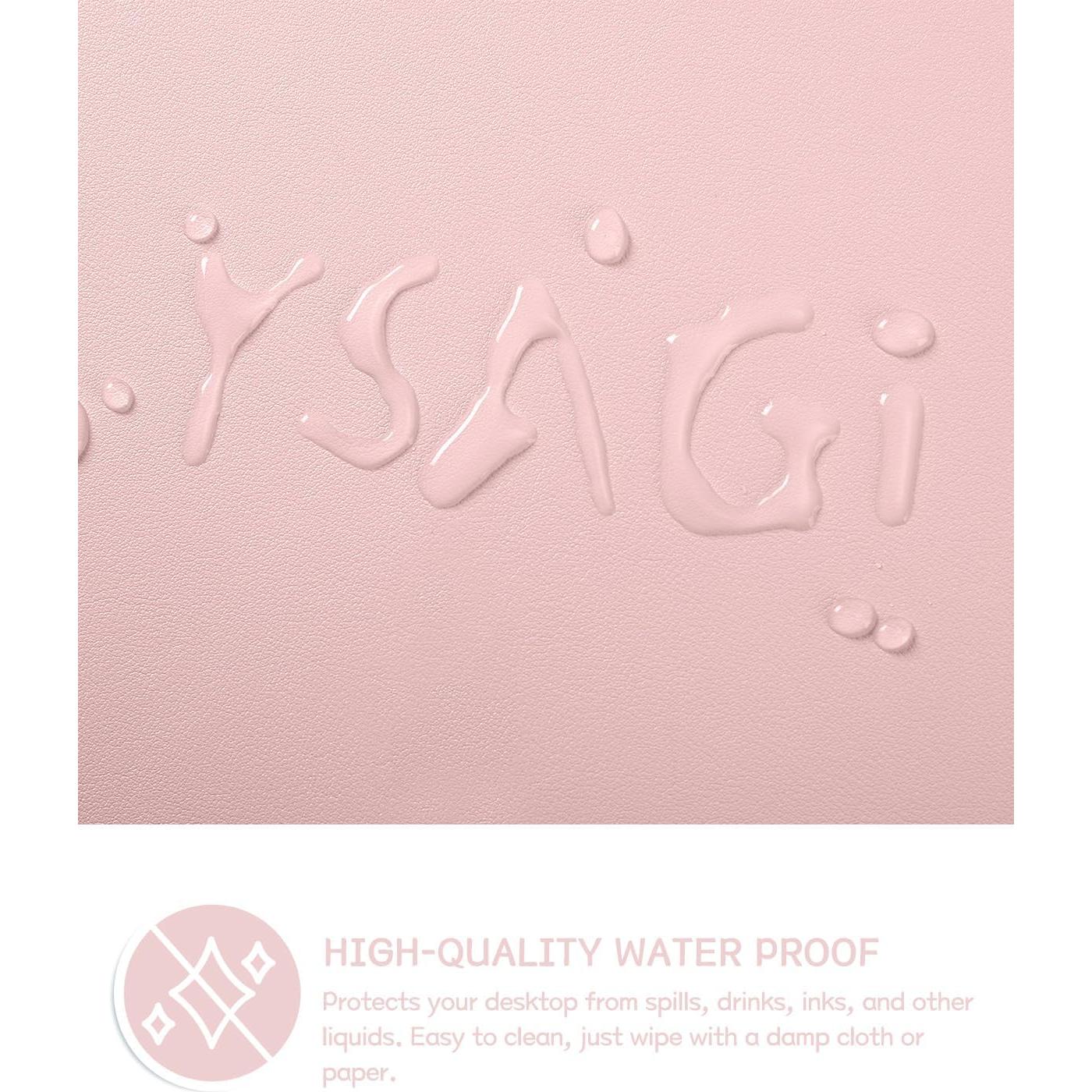 Alfombrilla de Escritorio Antideslizante YSAGi Rosa 60x35 cm