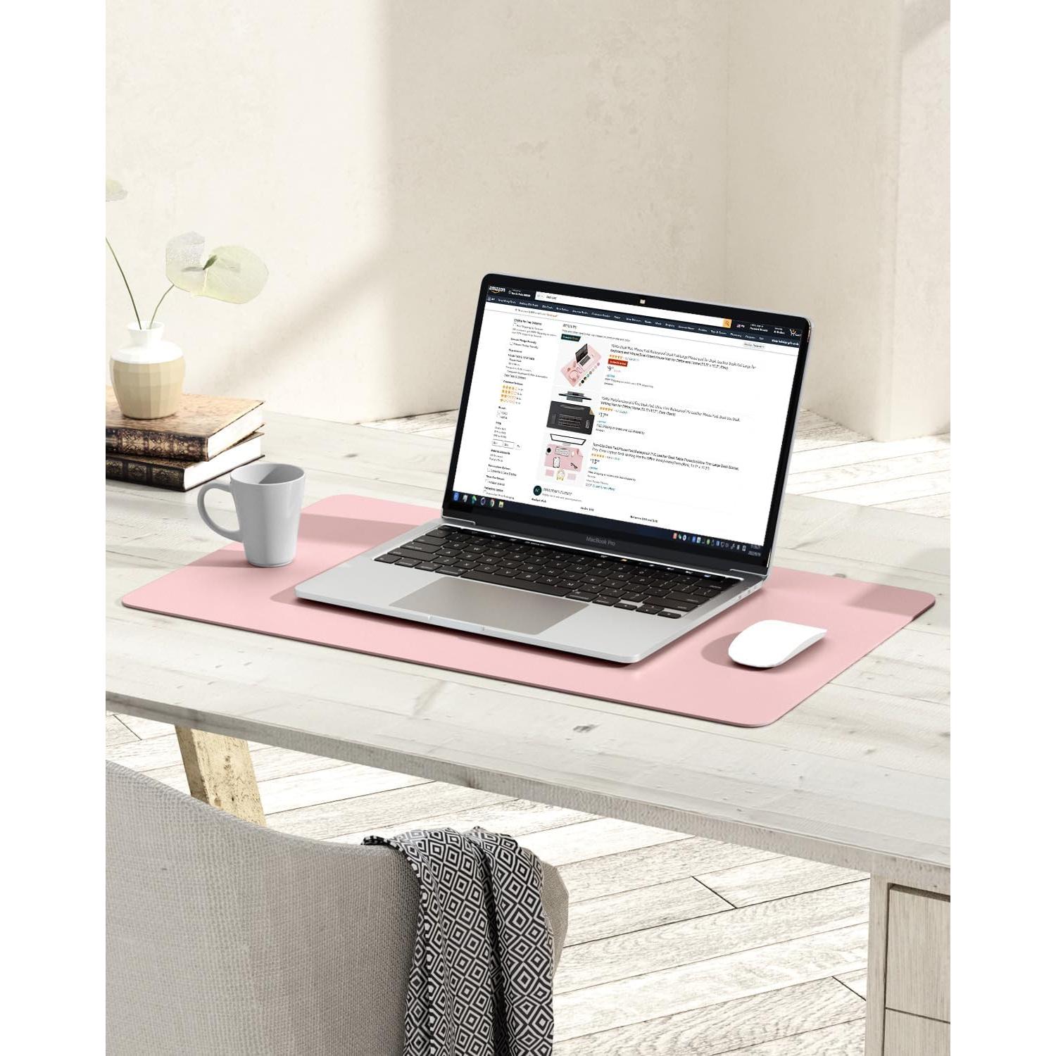 Alfombrilla de Escritorio Antideslizante YSAGi Rosa 60x35 cm