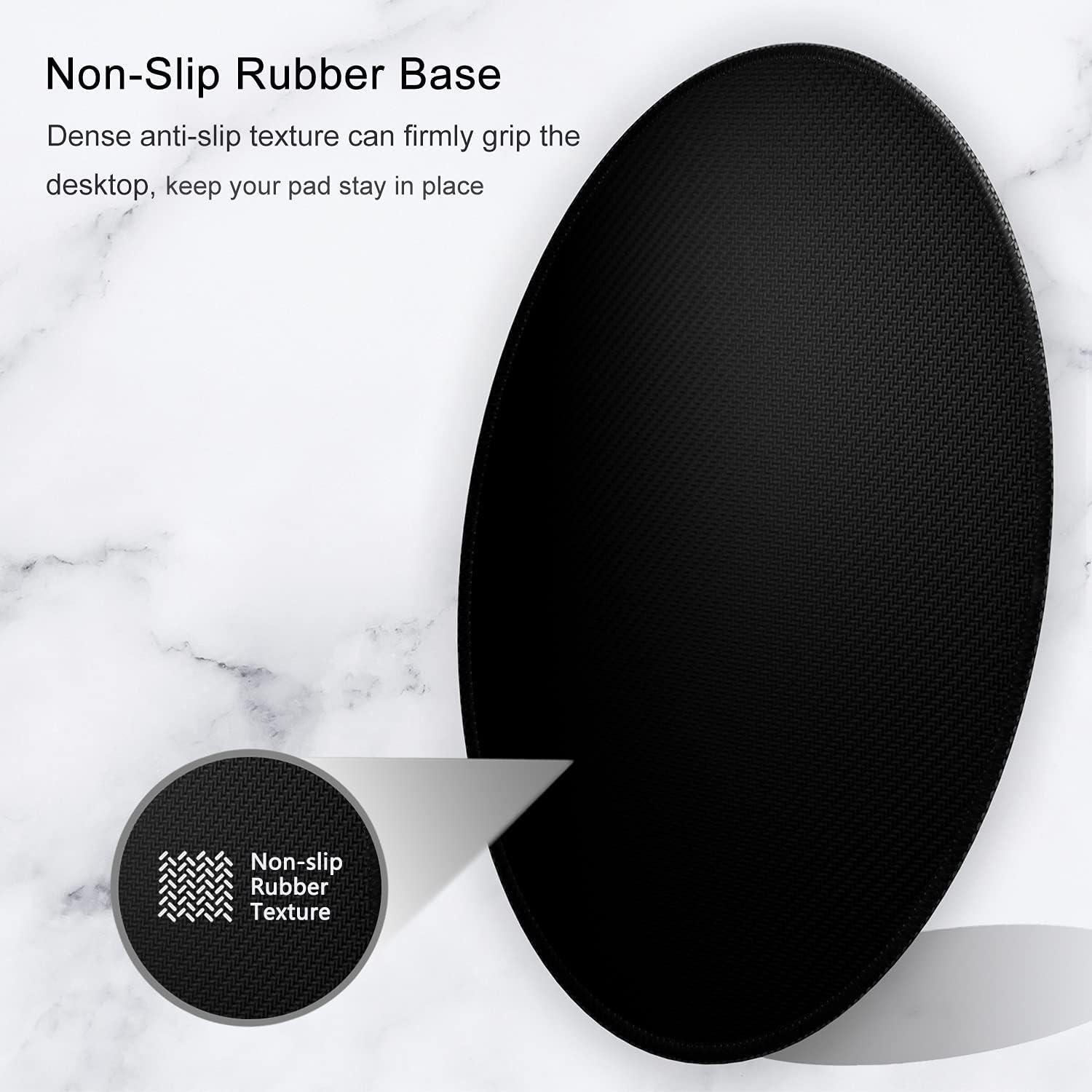 Alfombrilla de Ratón Hsurbtra Redonda Rosa 22 cm Antideslizante