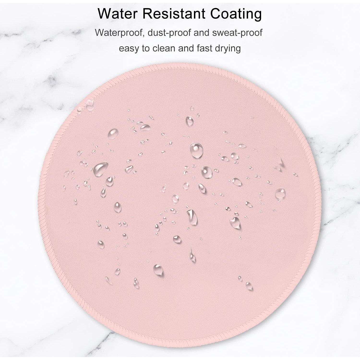 Alfombrilla de Ratón Hsurbtra Redonda Rosa 22 cm Antideslizante