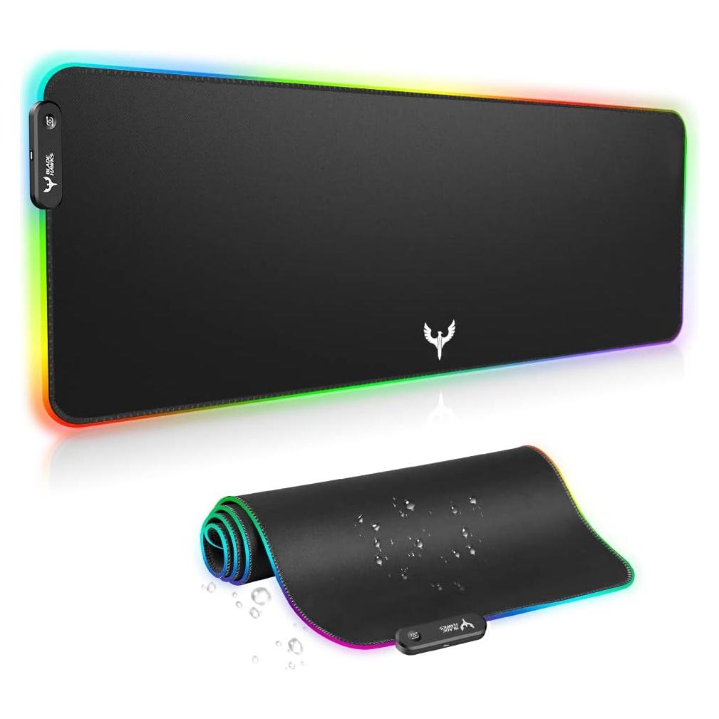 Alfombrilla de Ratón Gaming RGB BladeHawks 80x30cm Antideslizante