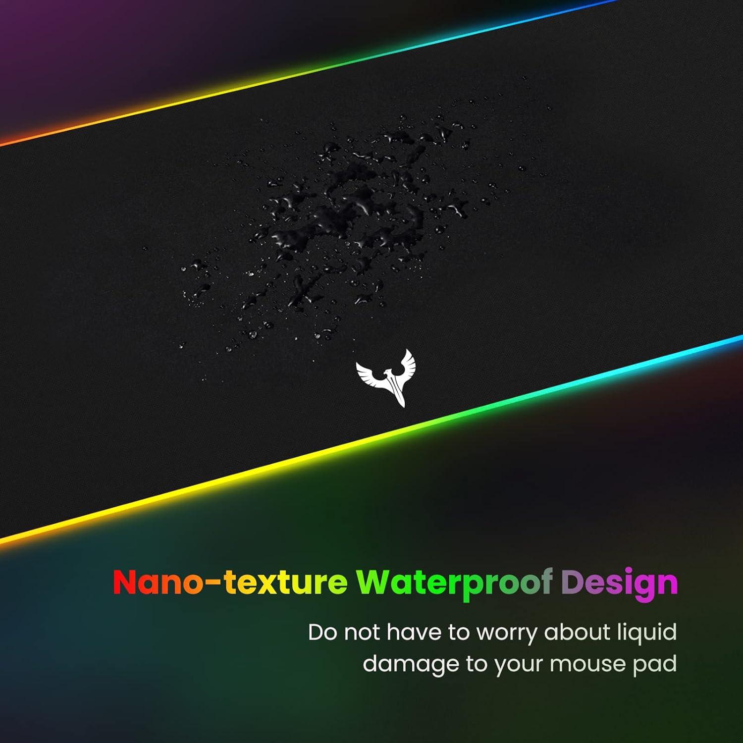 Alfombrilla de Ratón Gaming RGB BladeHawks 80x30cm Antideslizante