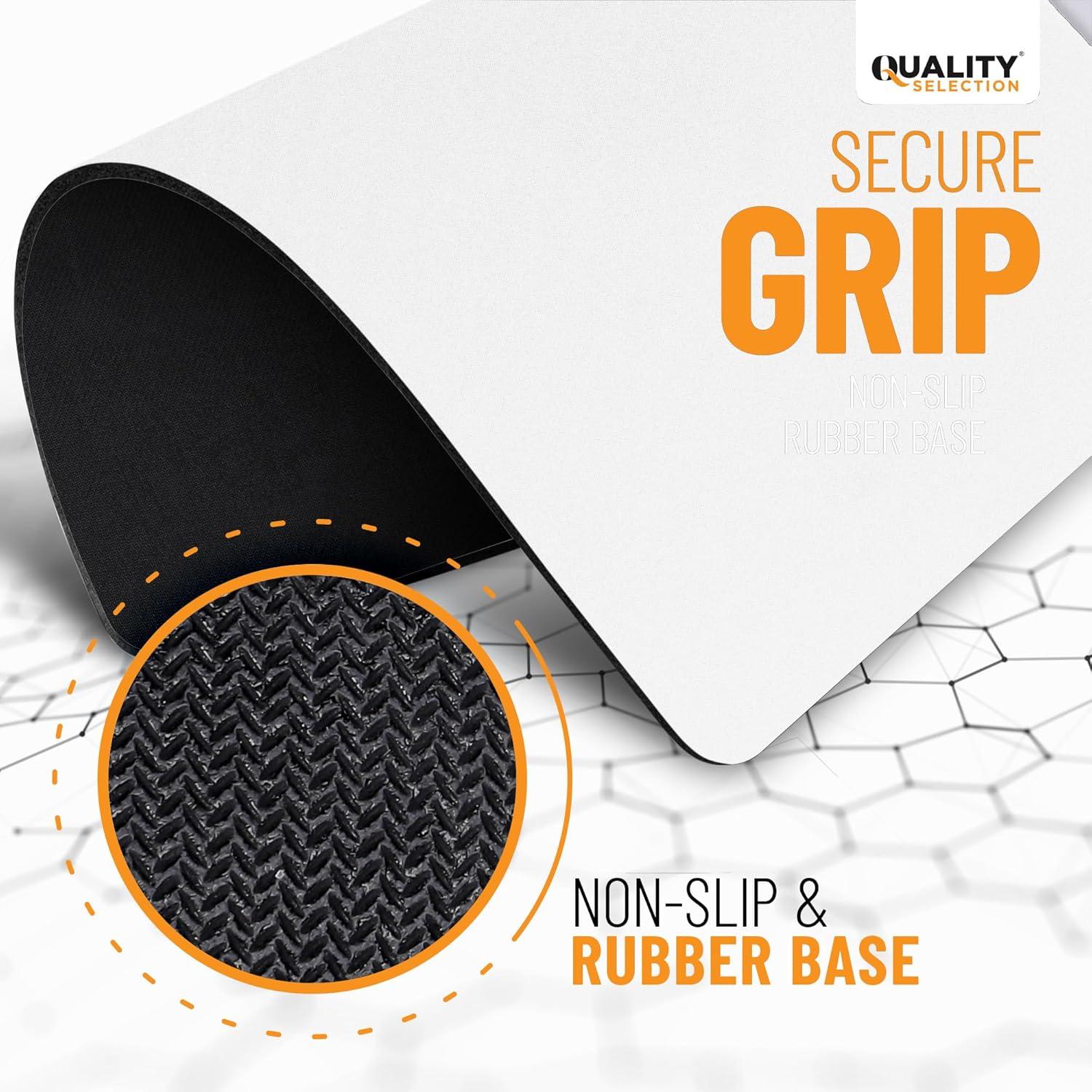 Alfombrilla de Ratón Blanca Calidad Seleccionada 19.7x23.5cm