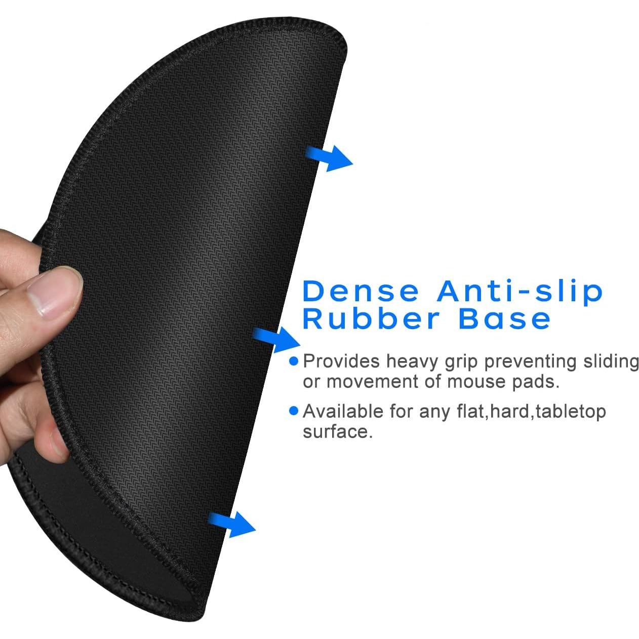 Alfombrilla de Ratón Redonda JIKIOU 4 Piezas 21.8 cm Antideslizante