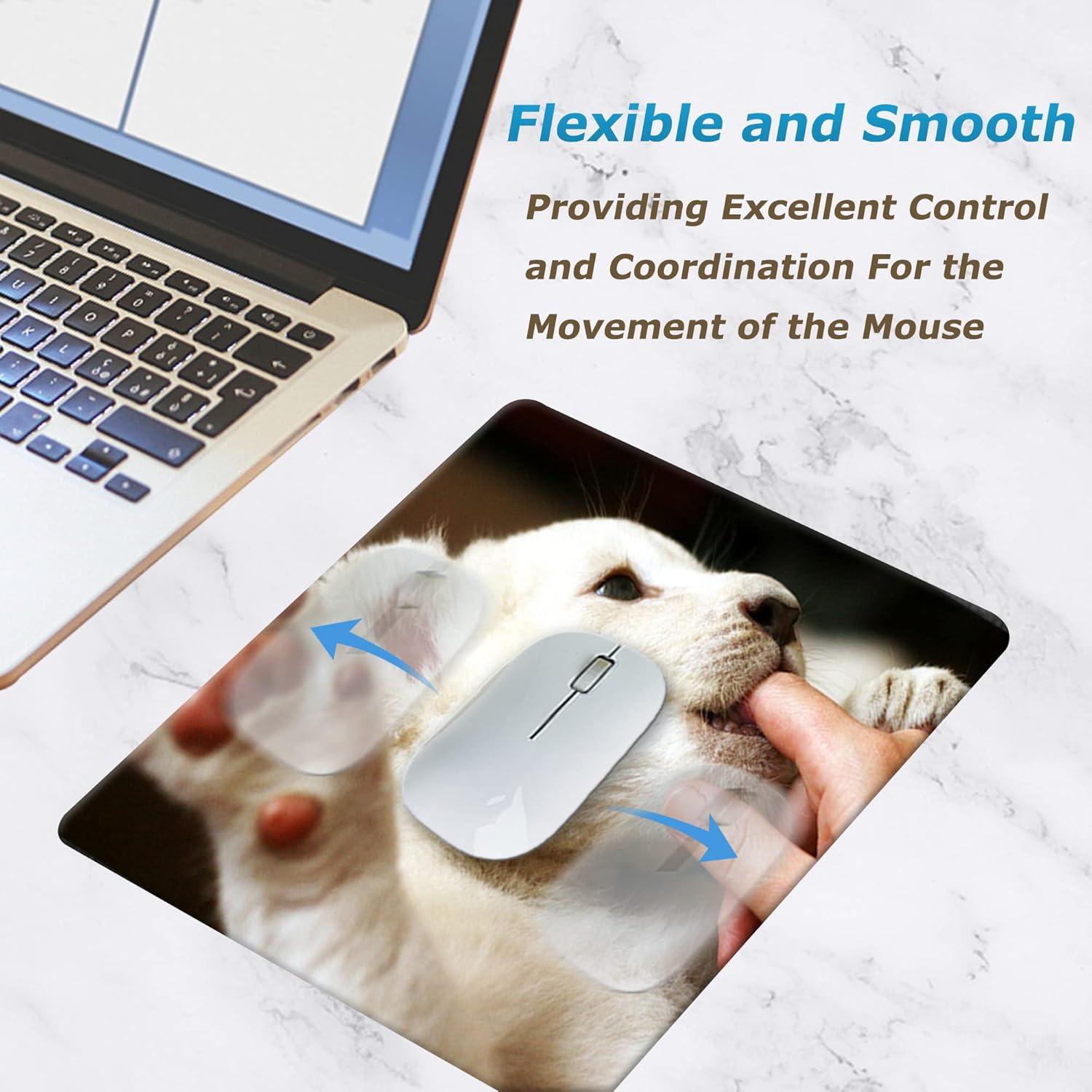 10 Piezas Almohadilla de Ratón Blanca MS WGO 24x20 cm Personalizable