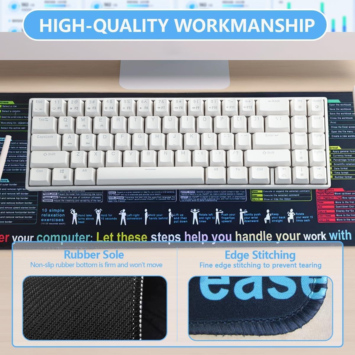 Pad de Escritorio XL Hengulus con Trucos de Excel y Atajos