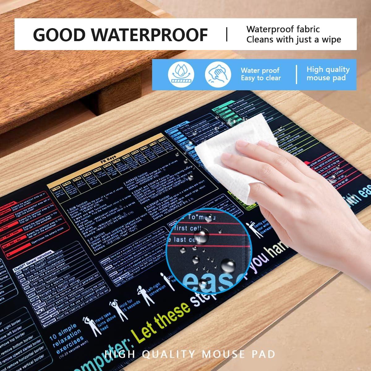 Pad de Escritorio XL Hengulus con Trucos de Excel y Atajos