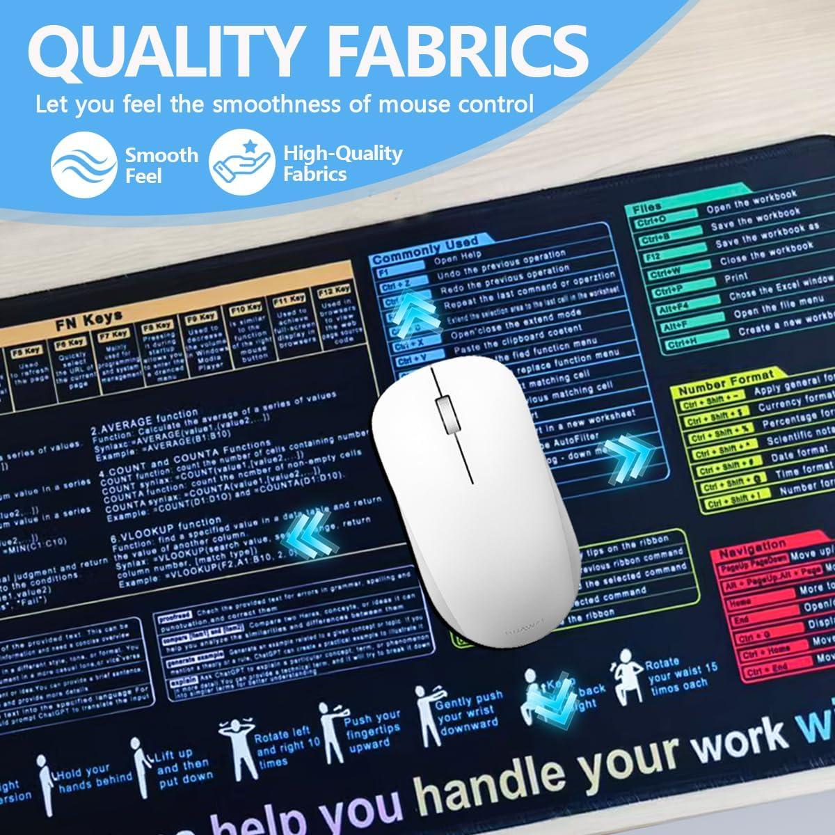 Pad de Escritorio XL Hengulus con Trucos de Excel y Atajos