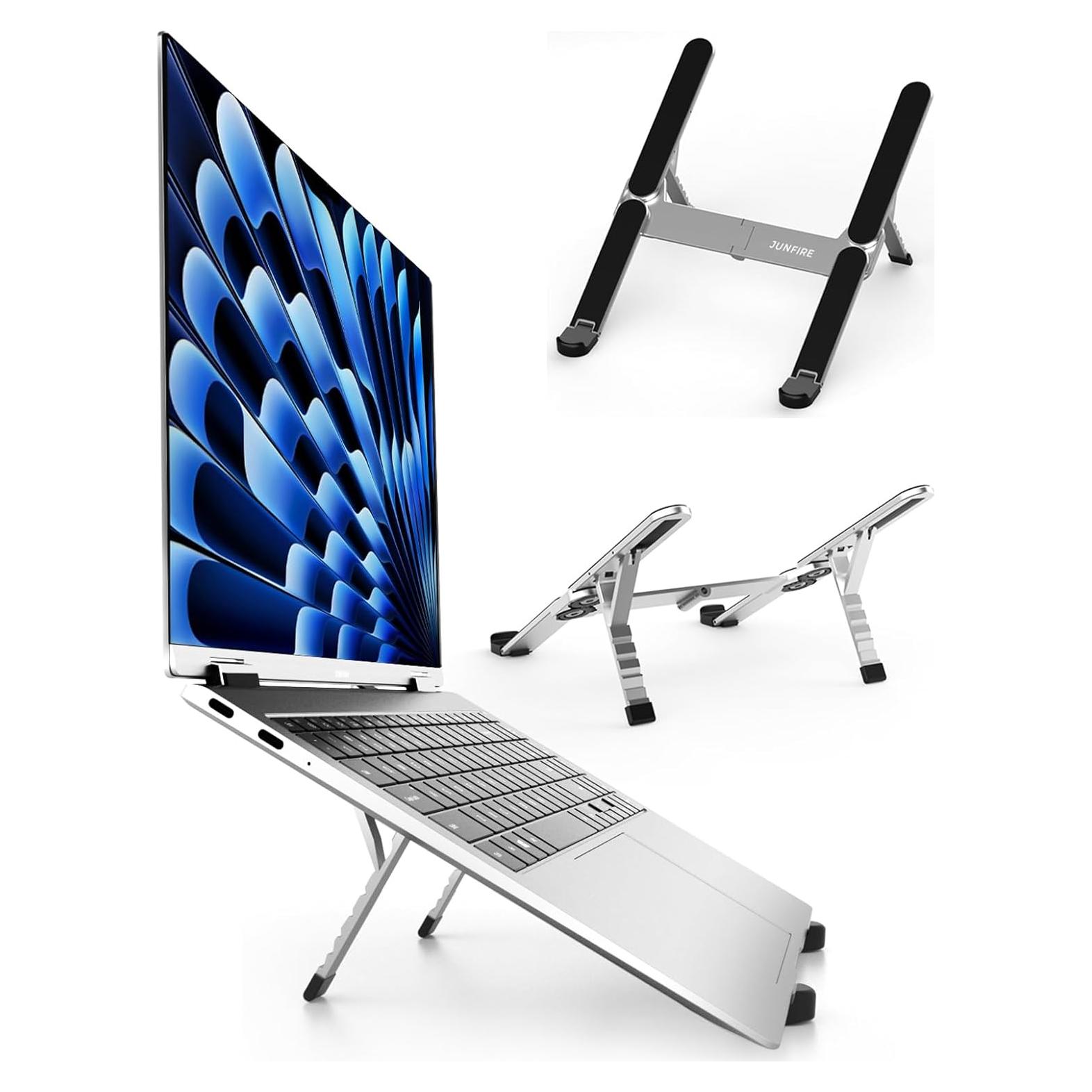 Soporte Plegable para Laptop Junfire - Aluminio Ergonómico 6 Niveles