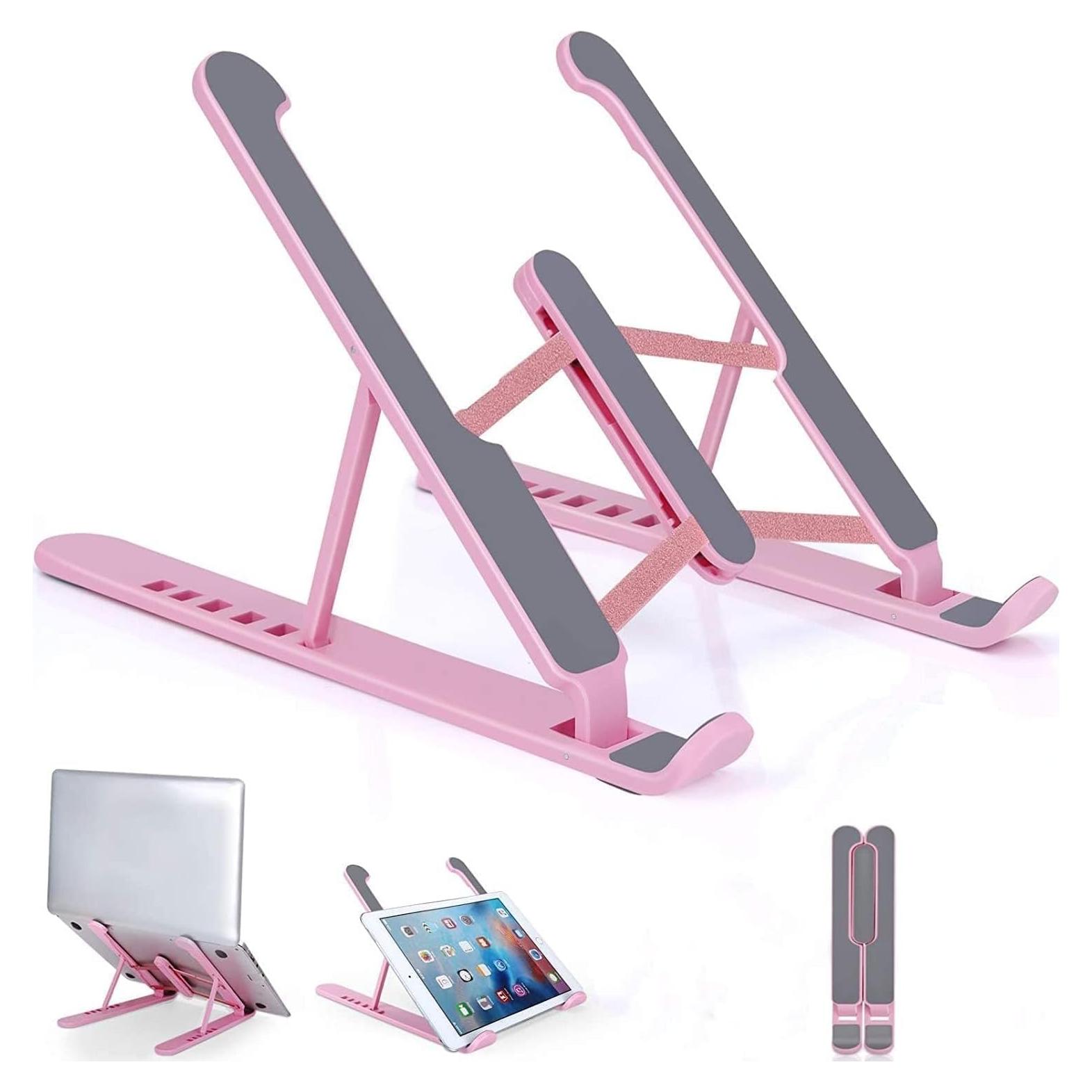 Soporte Ajustable para Laptop Pidien Rosa 10-17.3"