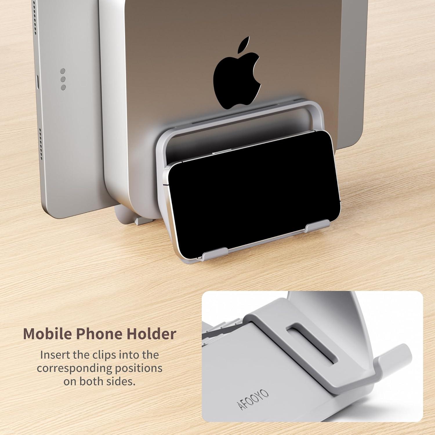 Soporte Vertical para Mac Mini AFOOYO Gris - Compatible M1 M2 M4 Pro