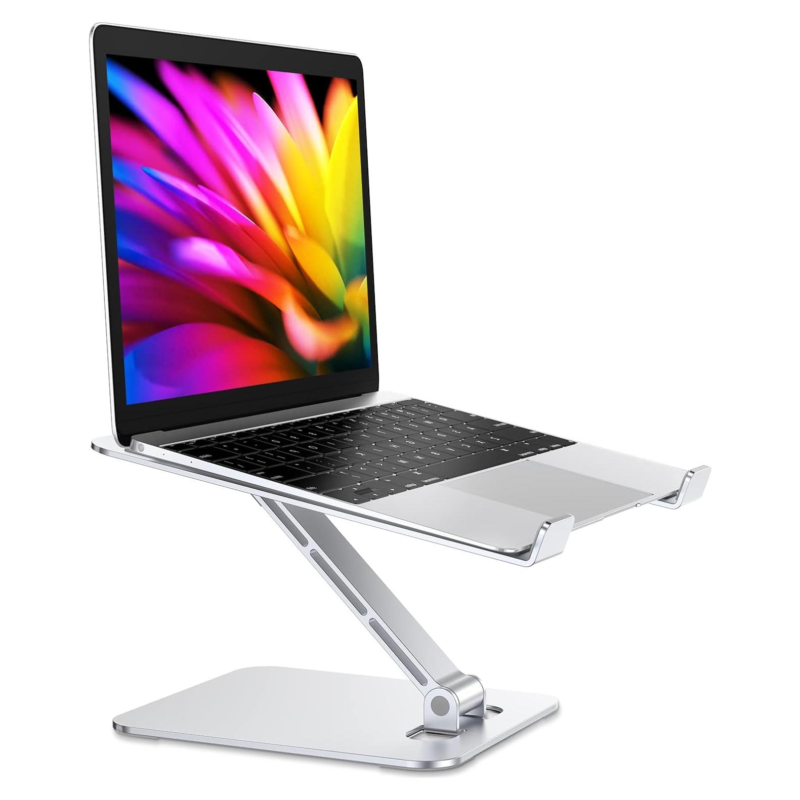 Soporte Plegable para Laptop RIWUCT Ajustable 10-16" Plateado