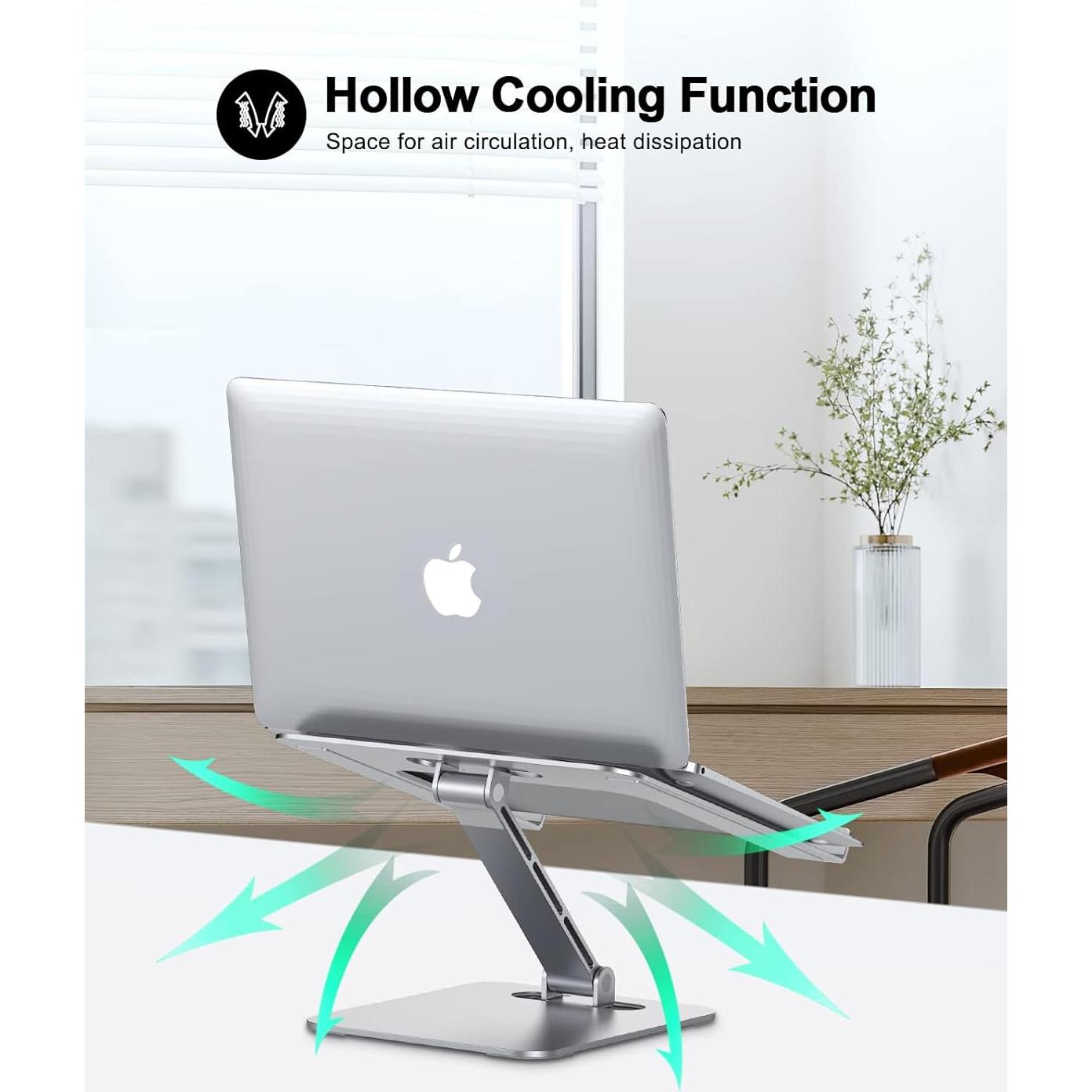 Soporte Plegable para Laptop RIWUCT Ajustable 10-16" Plateado