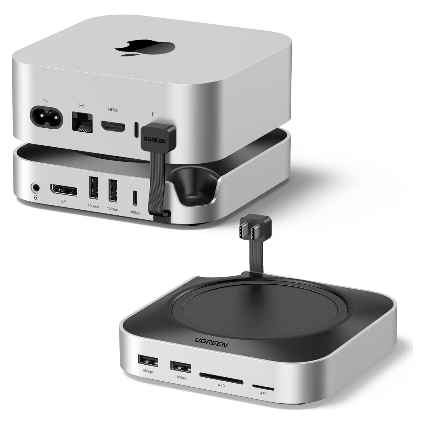 Dock UGREEN para Mac Mini M4 con Enclosure SSD M.2 NVMe 4K