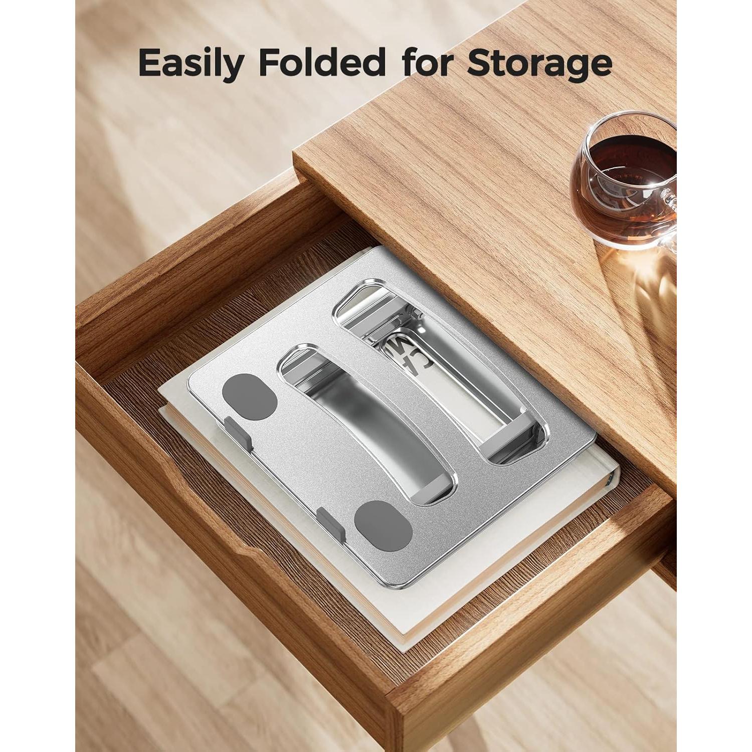 Soporte Ergonómico para Laptop LORYERGO Ajustable Plata 10-15.6"