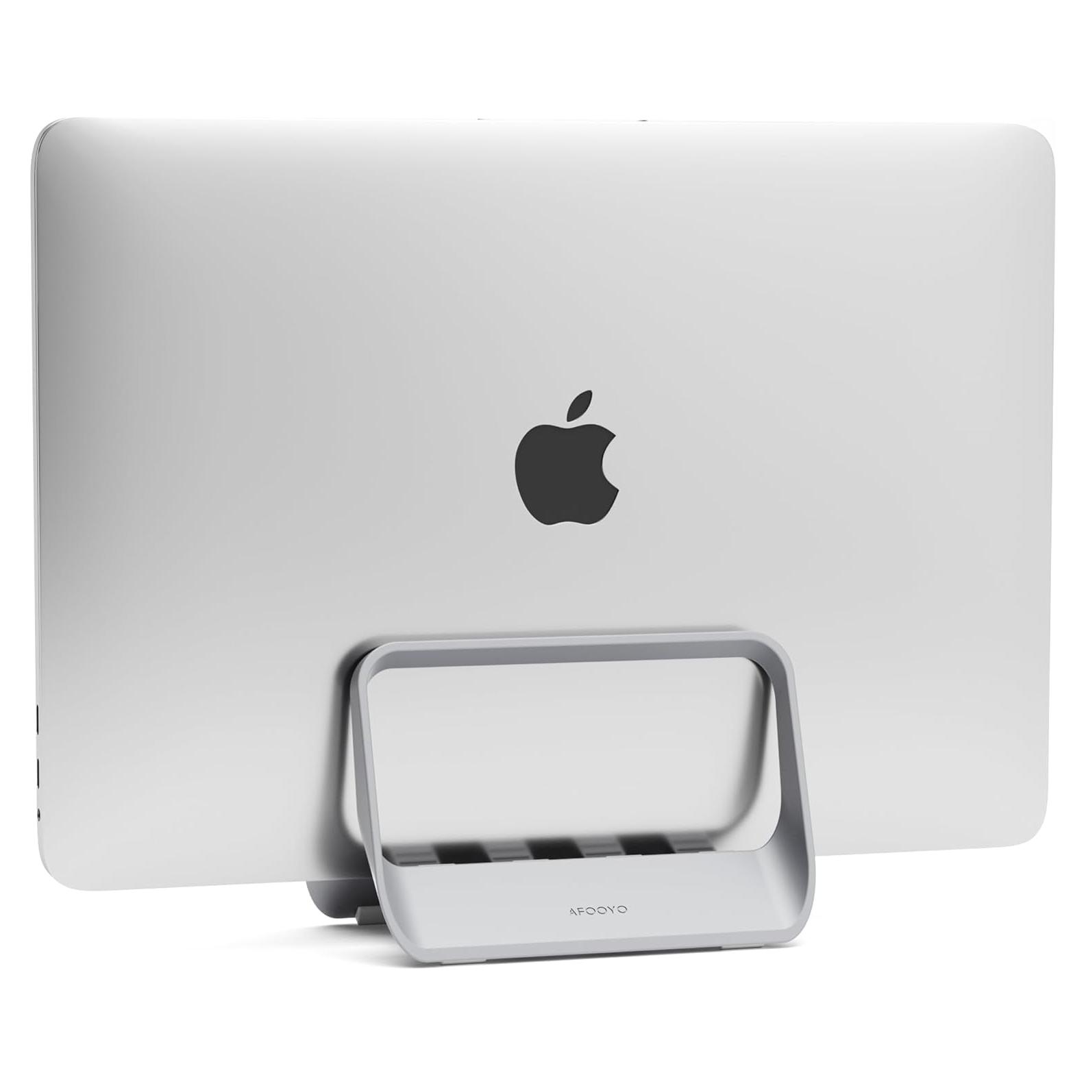Soporte Vertical para Laptop AFOOYO Gris Ajustable 15x10x10 cm