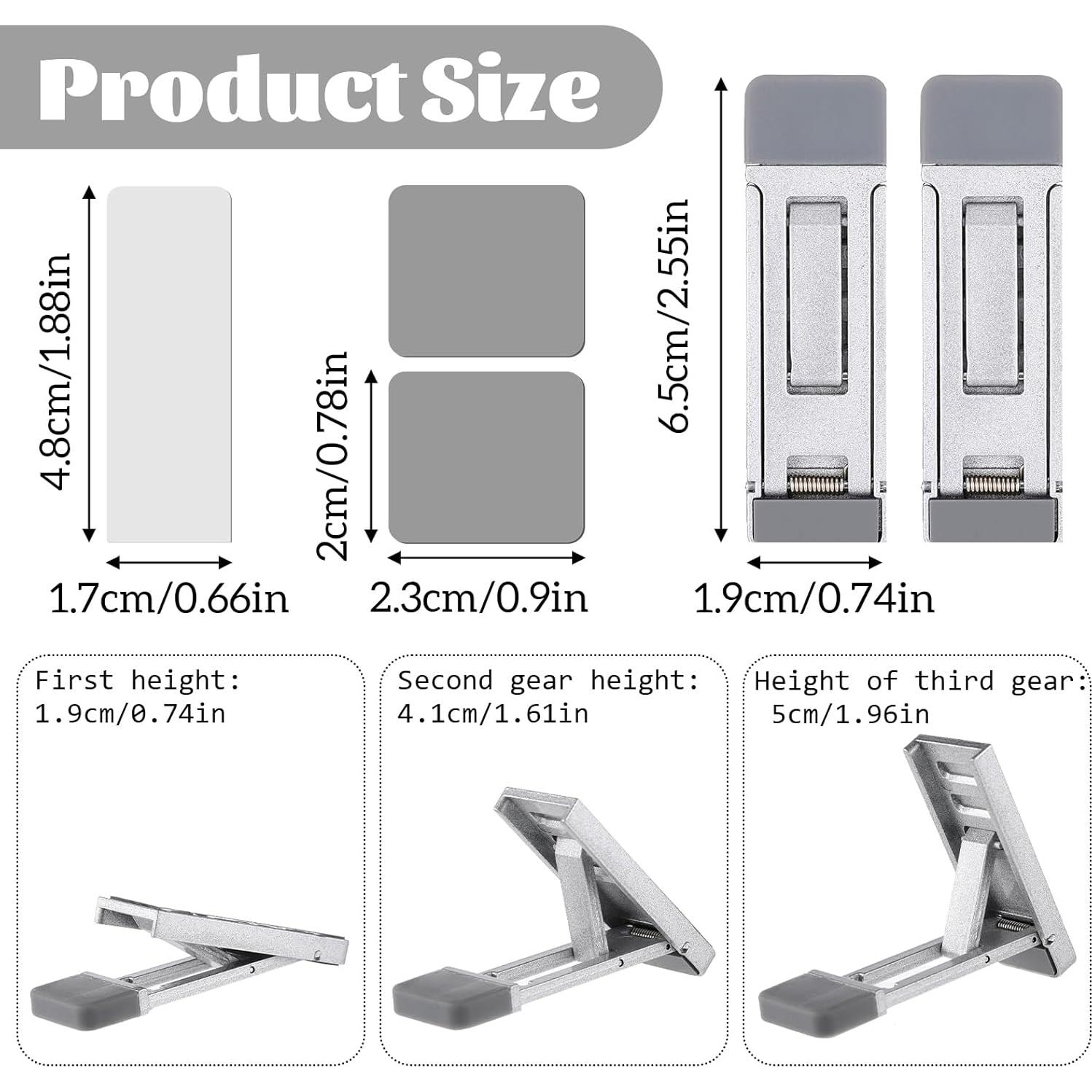 Soporte de Teclado Portátil Aphumedc Ajustable 3 Ángulos Plata