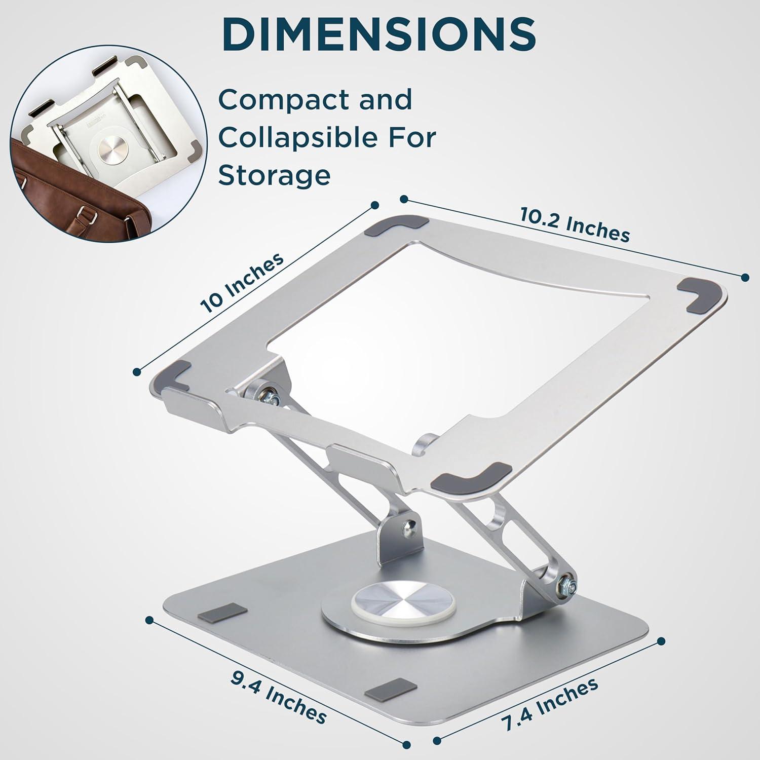 Soporte Giratorio para Laptop Uncaged SLS-SLVR Ajustable 360°