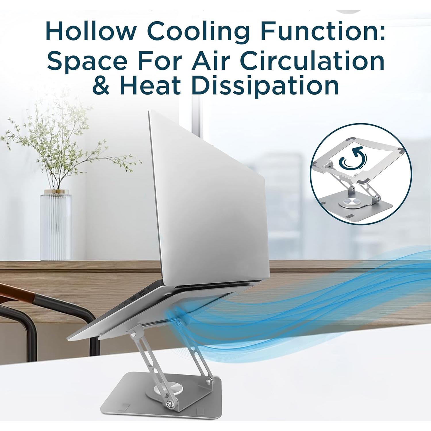 Soporte Giratorio para Laptop Uncaged SLS-SLVR Ajustable 360°