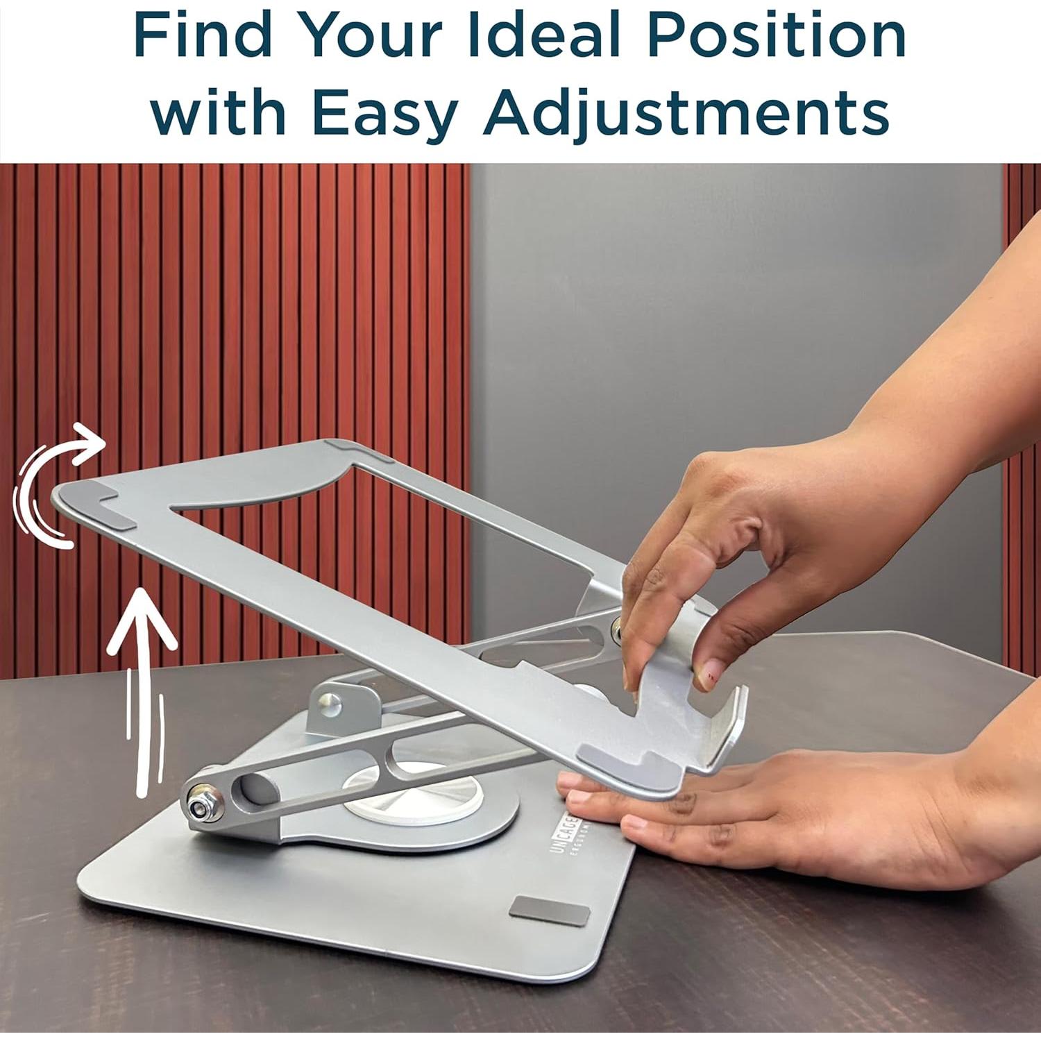 Soporte Giratorio para Laptop Uncaged SLS-SLVR Ajustable 360°