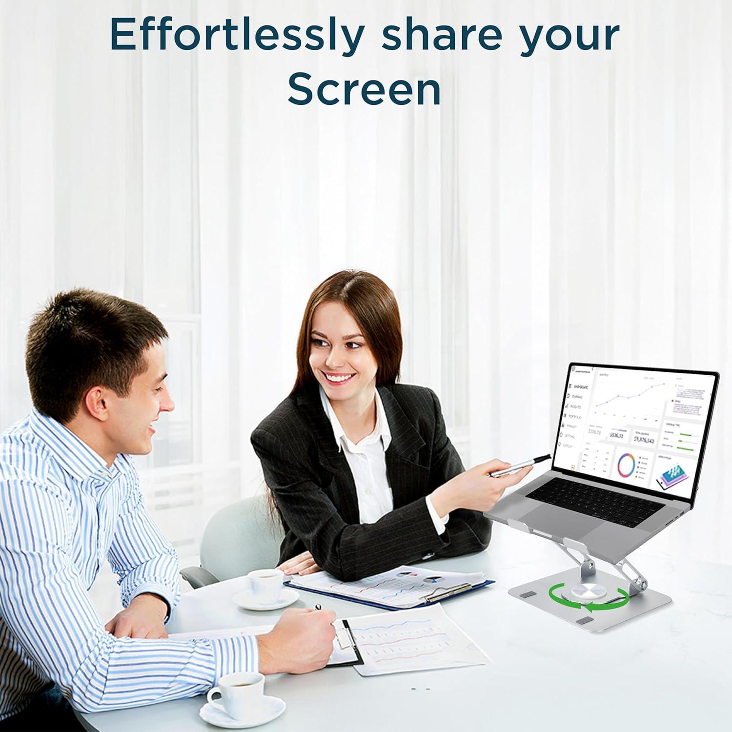 Soporte Giratorio para Laptop Uncaged SLS-SLVR Ajustable 360°