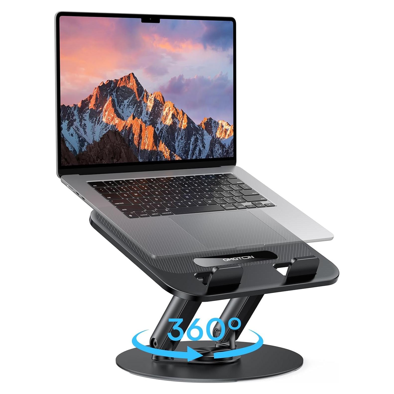 Soporte para Laptop OMOTON Ergonómico 360° Plegable hasta 14"