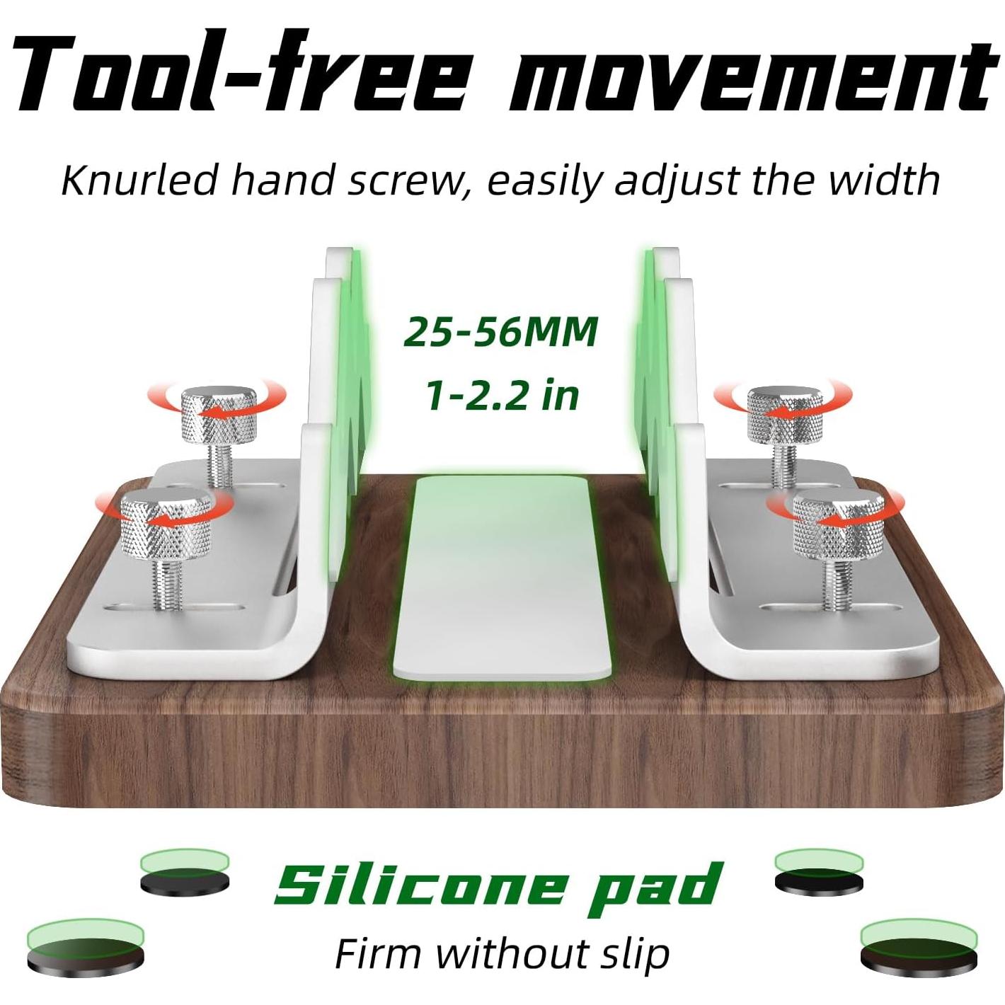 Soporte Vertical de Madera AODUKE para Mac Mini 2024 Ajustable