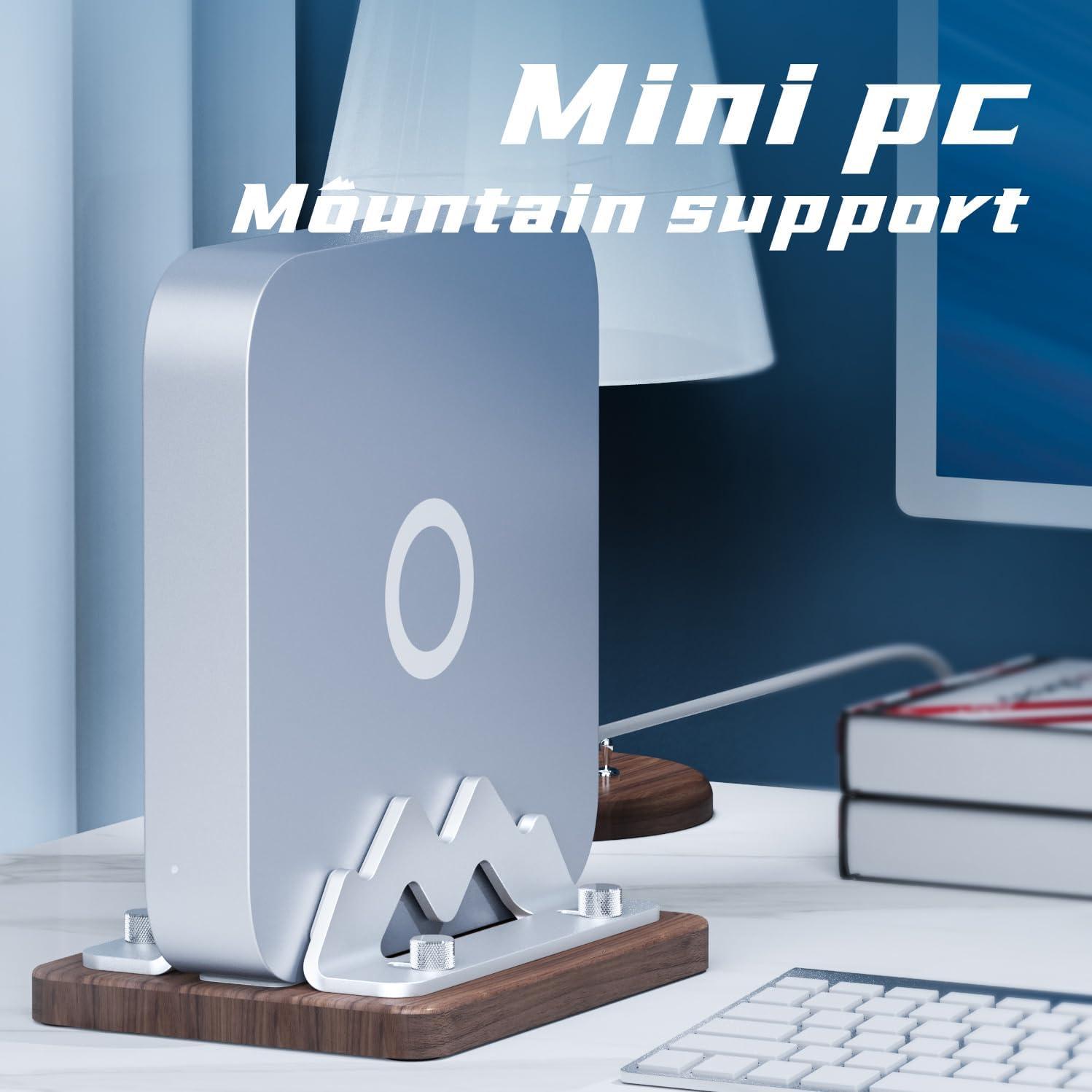 Soporte Vertical de Madera AODUKE para Mac Mini 2024 Ajustable