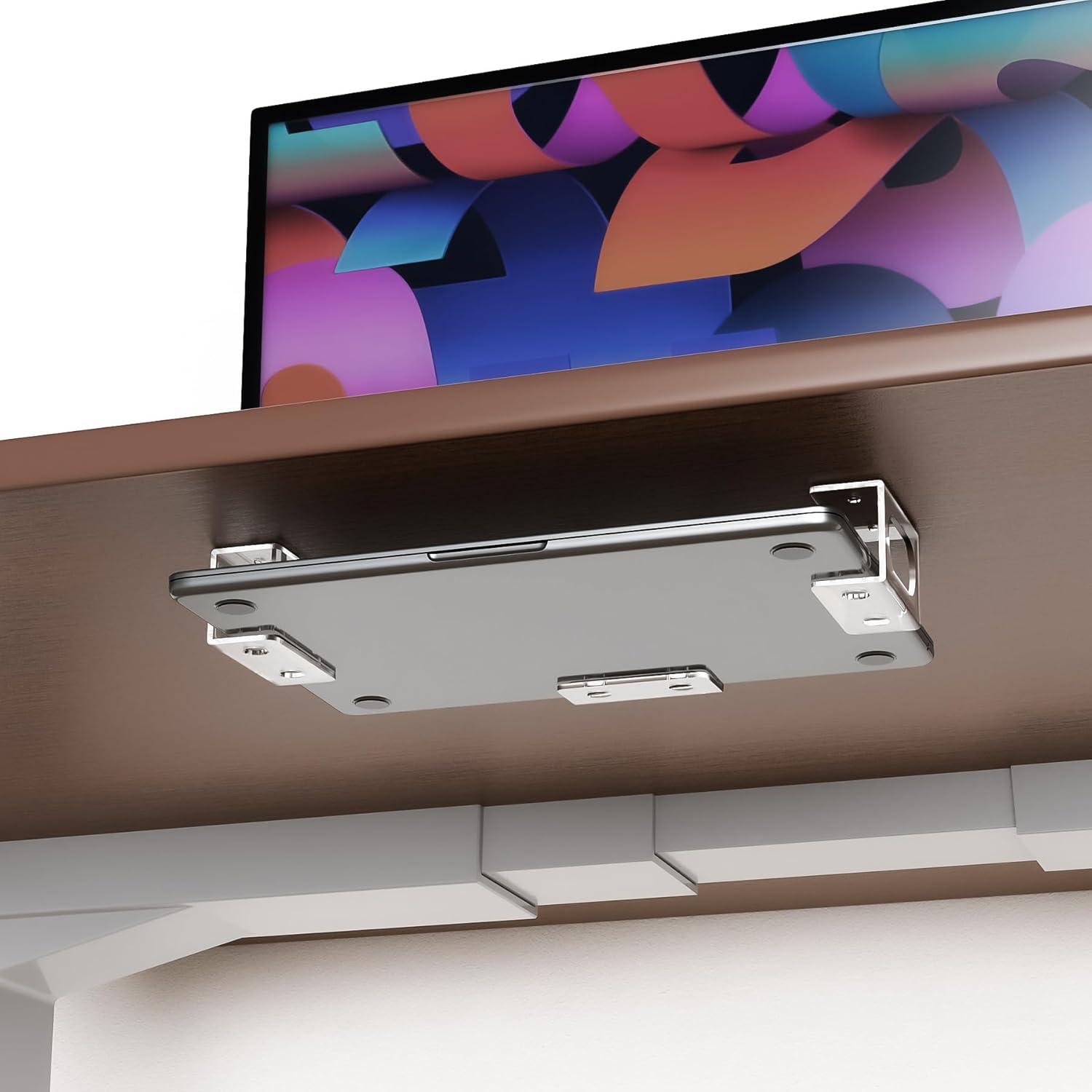 Soporte Bajo Escritorio para Laptop NiHome Acrílico Transparente