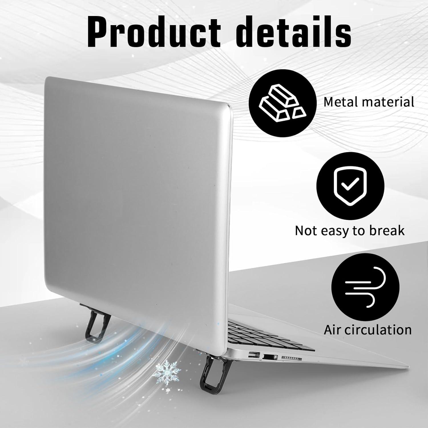 Soporte Plegable para Laptop EupHHonycs - 2 Pcs, Ajustable