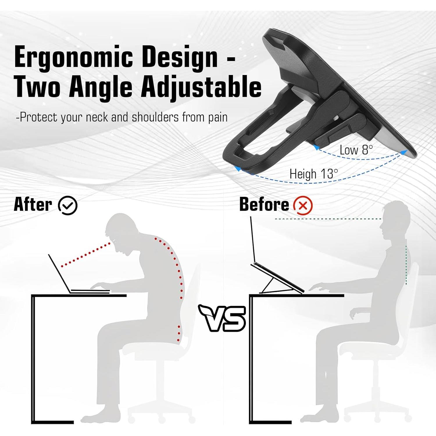 Soporte Plegable para Laptop EupHHonycs - 2 Pcs, Ajustable