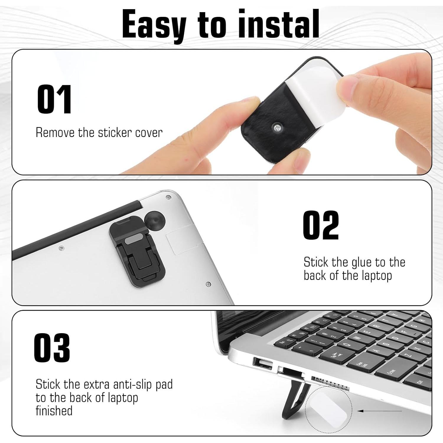 Soporte Plegable para Laptop EupHHonycs - 2 Pcs, Ajustable