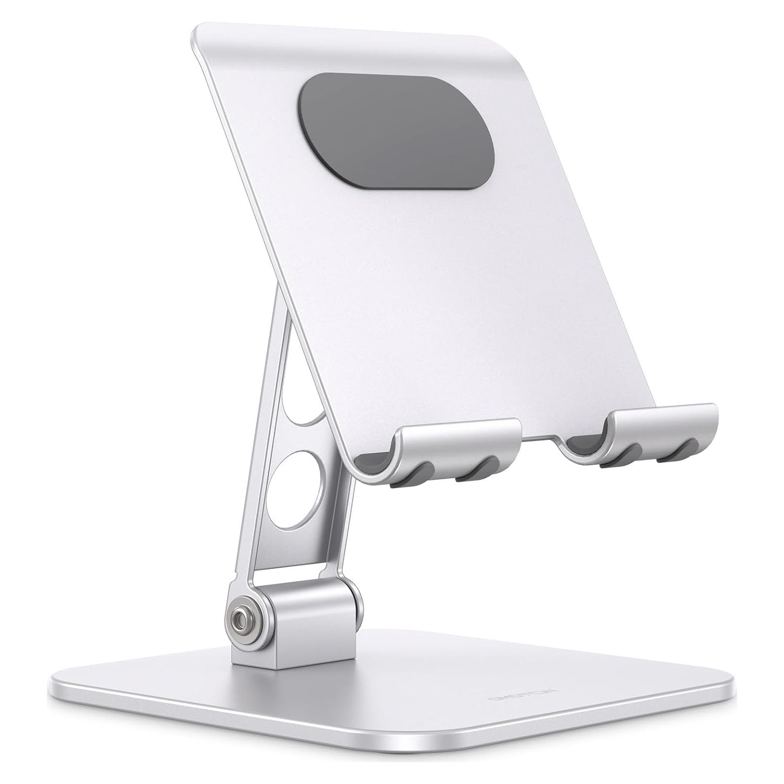 Soporte Ajustable para Tableta OMOTON T5 Plata Plegable 12.9-39.4 cm