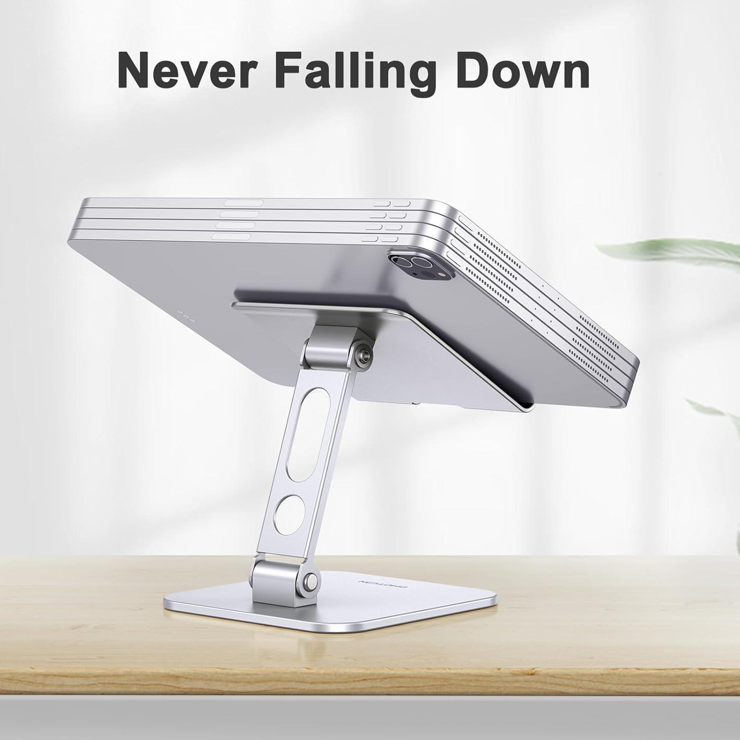 Soporte Ajustable para Tableta OMOTON T5 Plata Plegable 12.9-39.4 cm