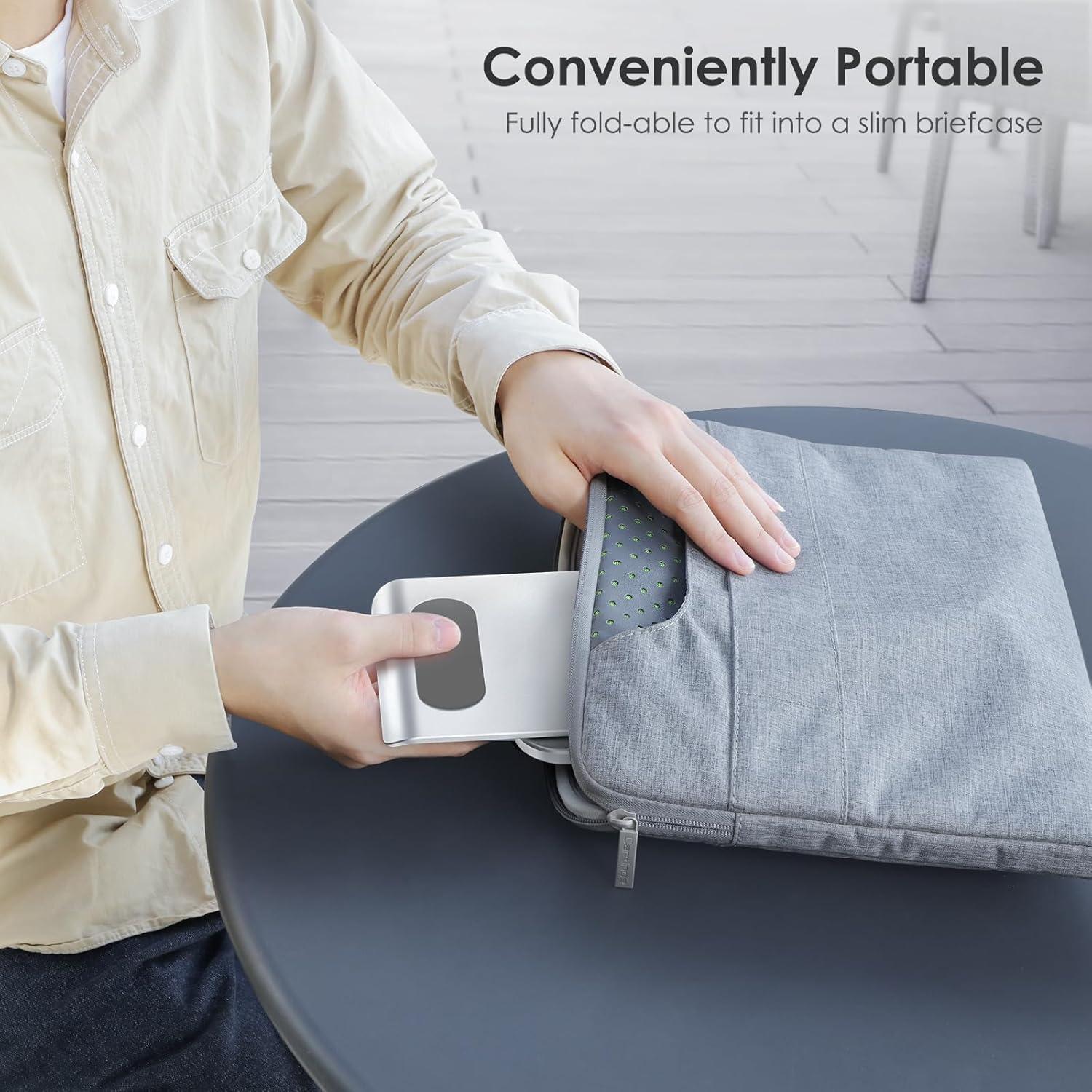 Soporte Ajustable para Tableta OMOTON T5 Plata Plegable 12.9-39.4 cm