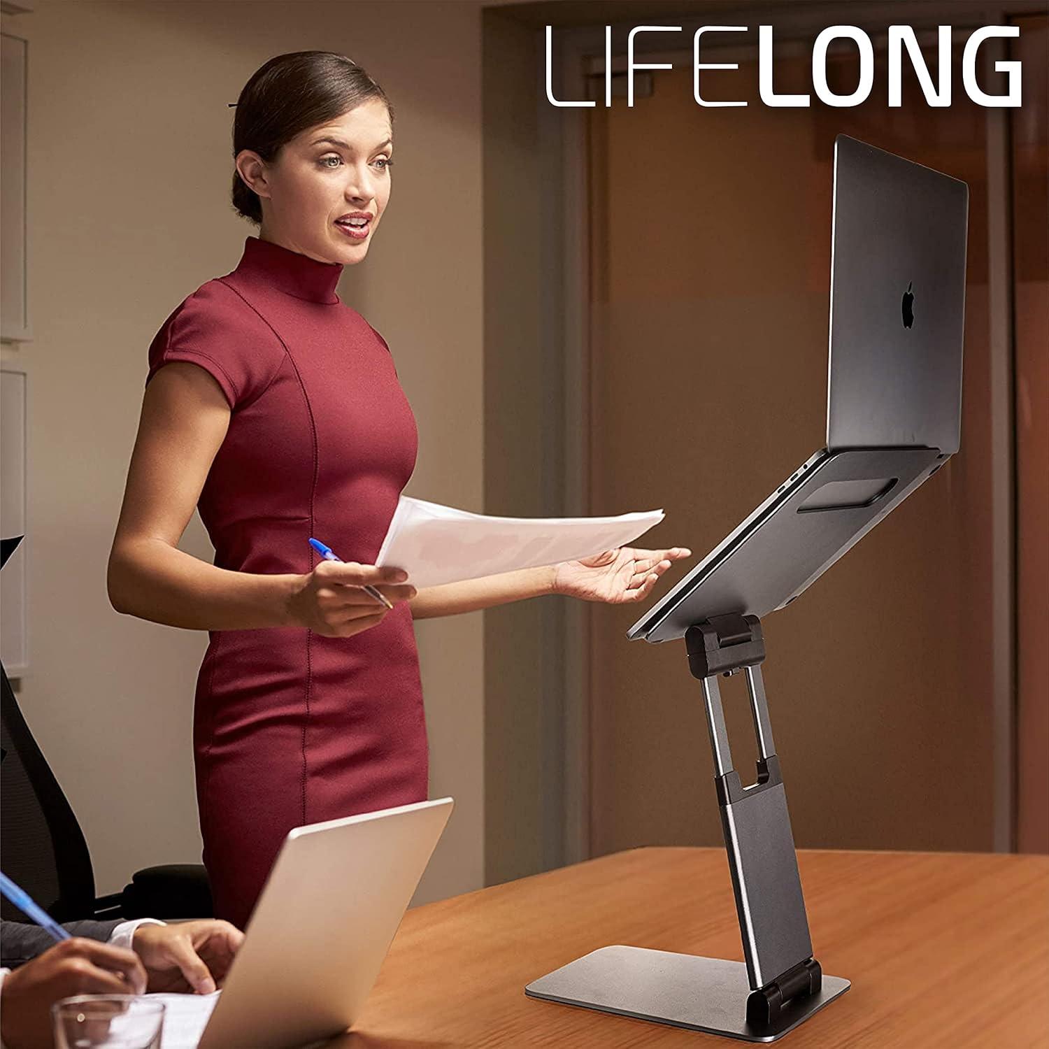 Soporte de Laptop Ergonómico Lifelong Ajustable hasta 17"