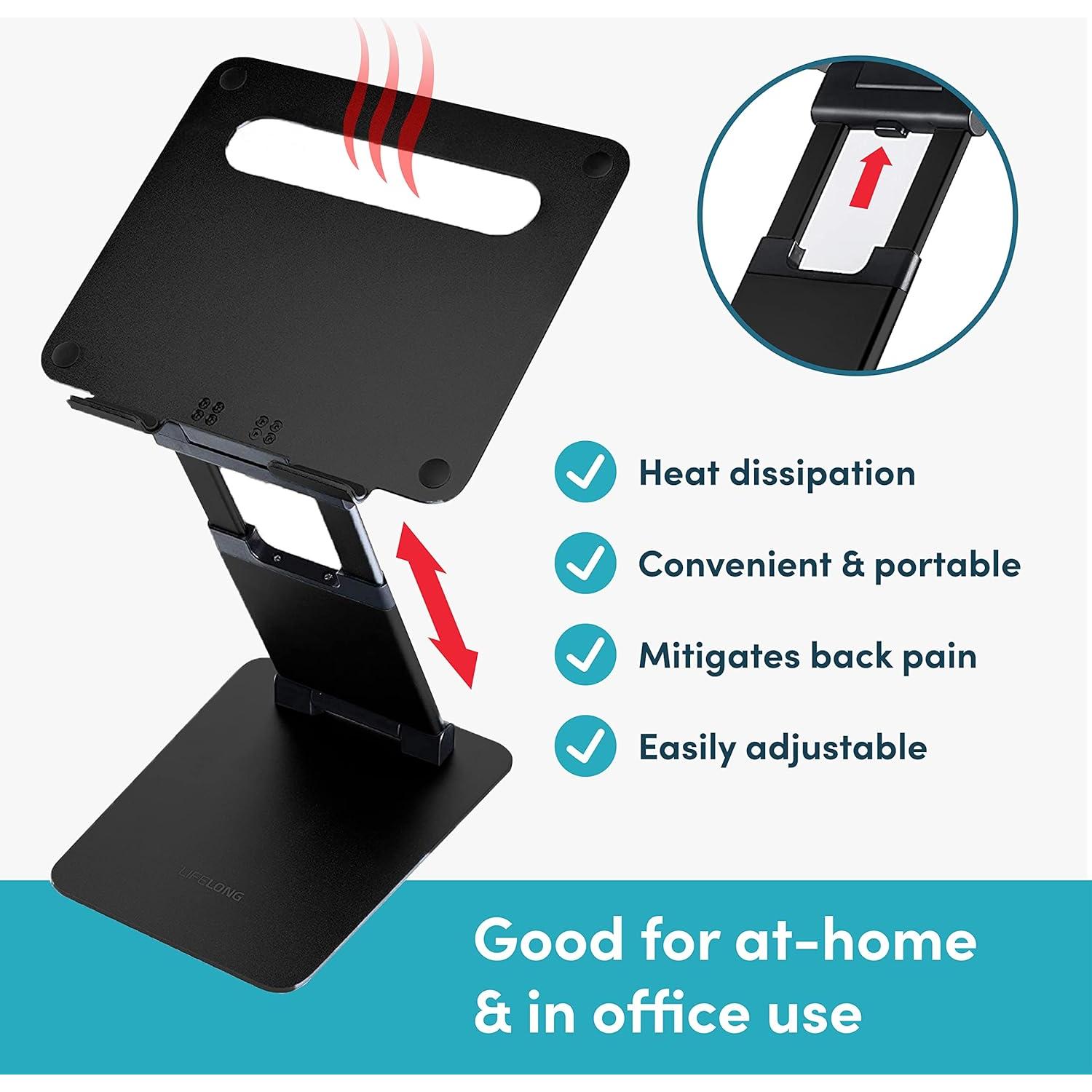 Soporte de Laptop Ergonómico Lifelong Ajustable hasta 17"