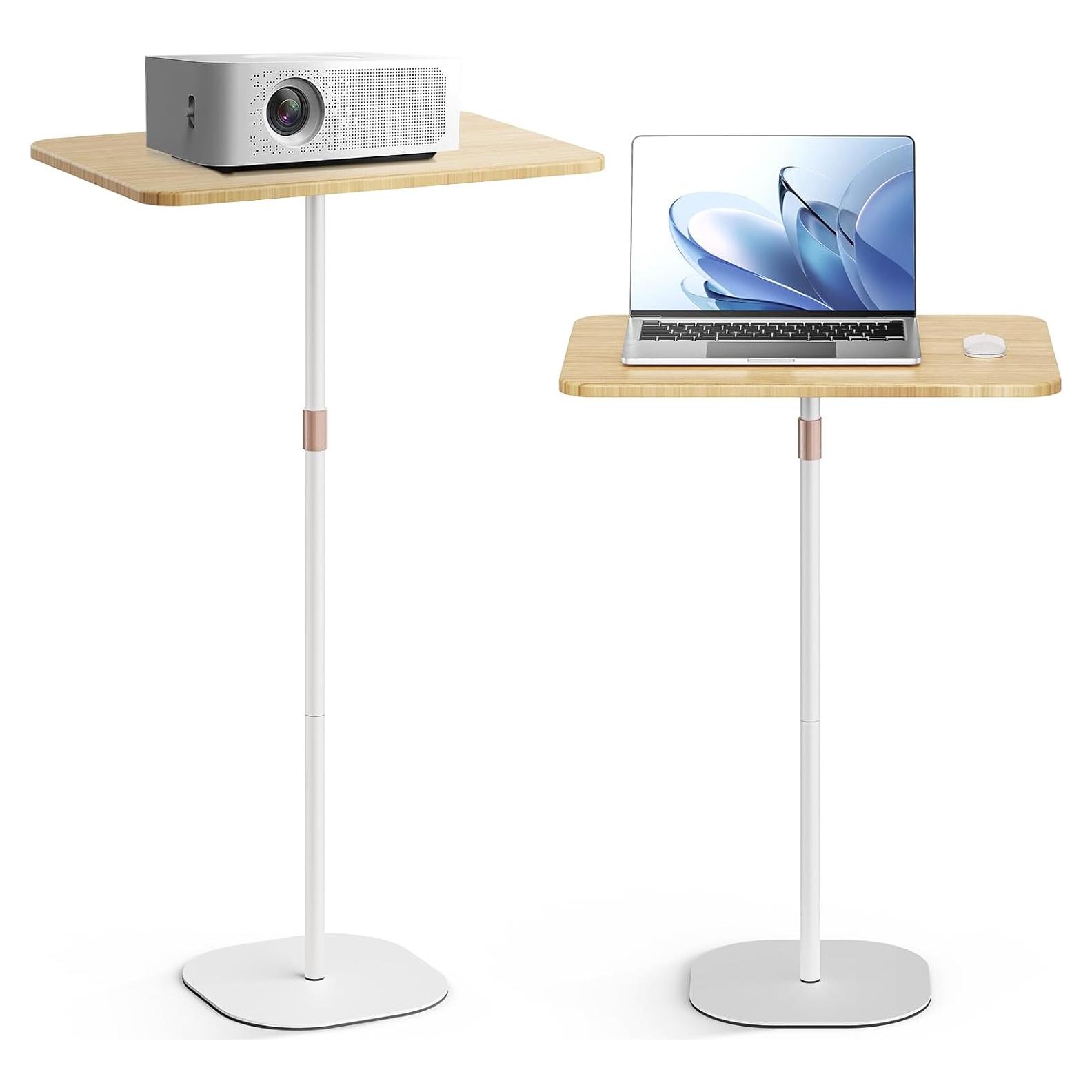 Soporte de Piso para Laptop POLESTO Ajustable 45.72-119.38 cm Blanco