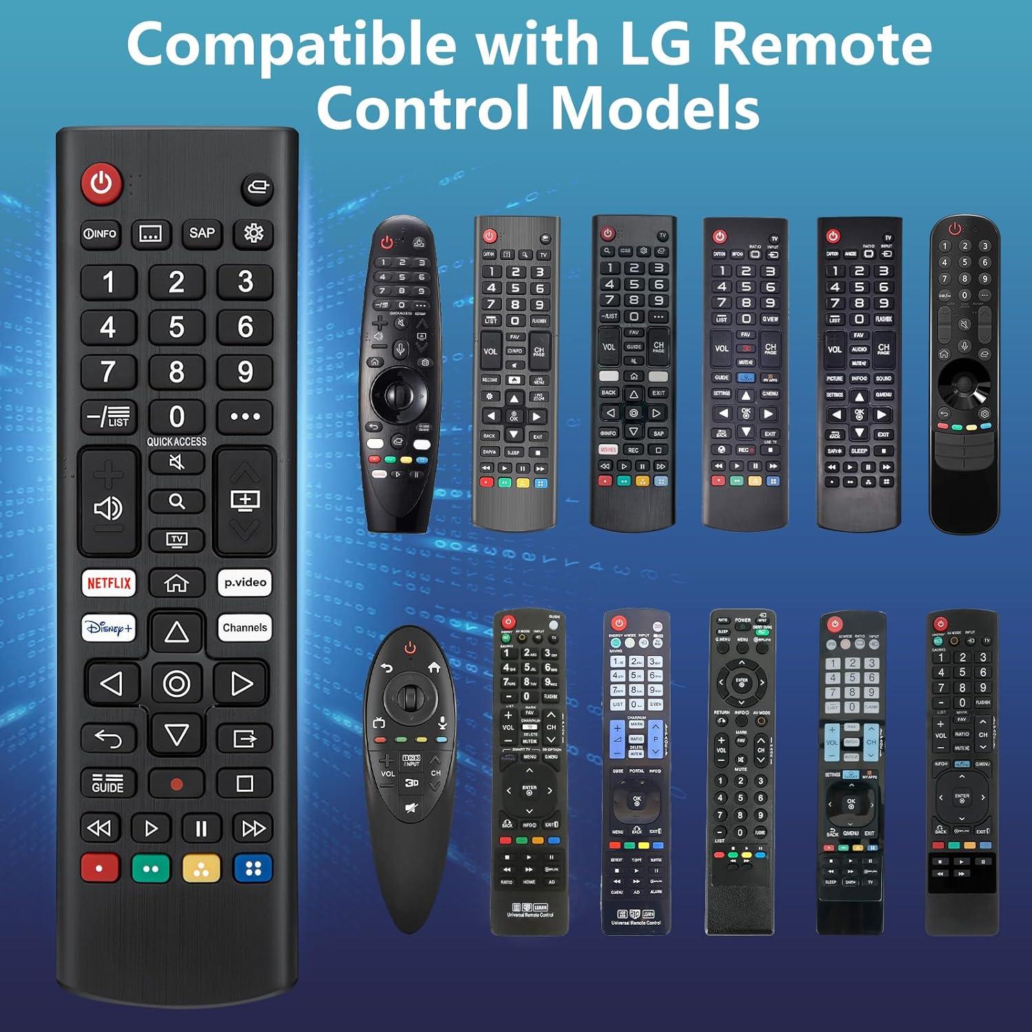 Control Remoto Universal OMAIC para TV LG - Paquete de 2