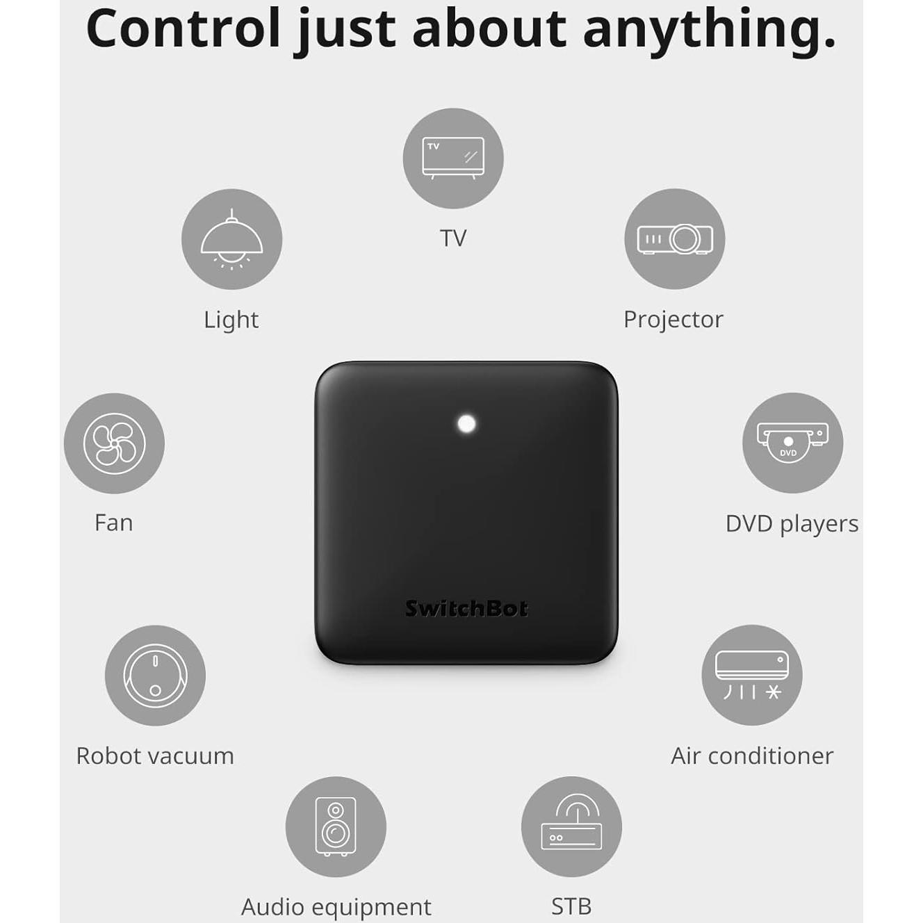 SwitchBot Hub Mini Control Remoto Universal IR - Negro